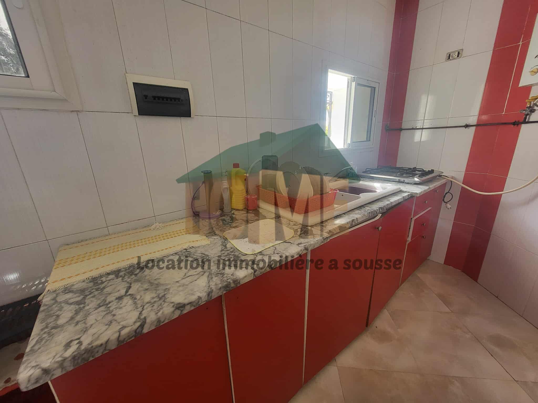 Sousse Jaouhara Sousse Khezama Location Appart. 1 pice Appartement meubl a l'anne scolaire