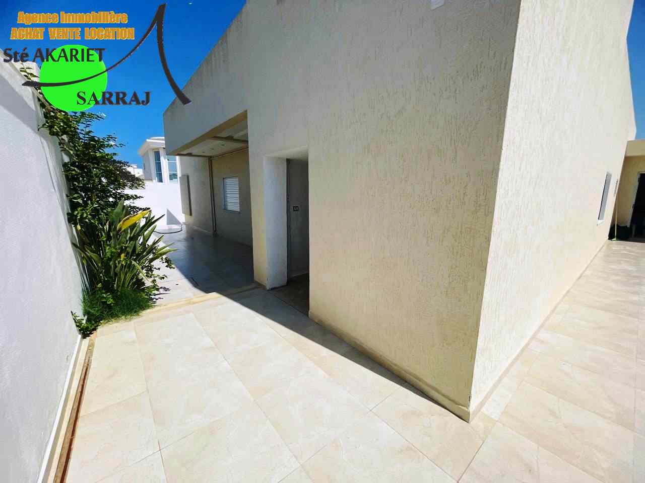 Akouda&nbsp;Chatt Meriem&nbsp;Vente&nbsp;Maisons&nbsp;Villa plain pied pr�s de villa tilel chatt mariem