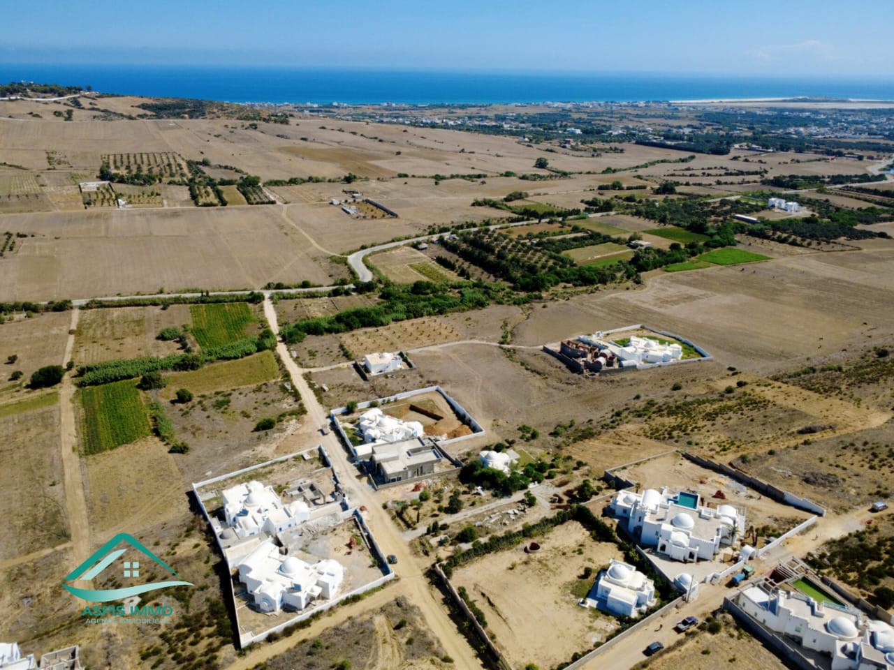 Hammam El Ghezaz Tamazrat Vente Surfaces Vt1002 terrain 1200 m2  tamezrat kelibia
