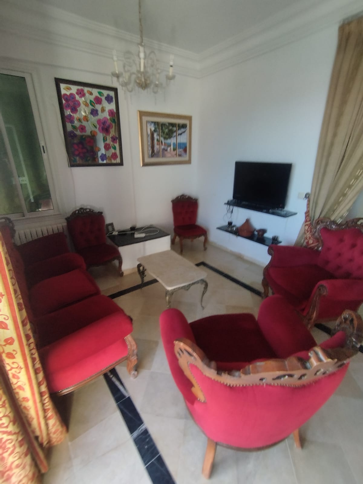 Ariana Ville&nbsp;Cite Ennasr 2&nbsp;Location&nbsp;Appart. 2 pi�ces&nbsp;S1 meubl� avec une grande terrasse