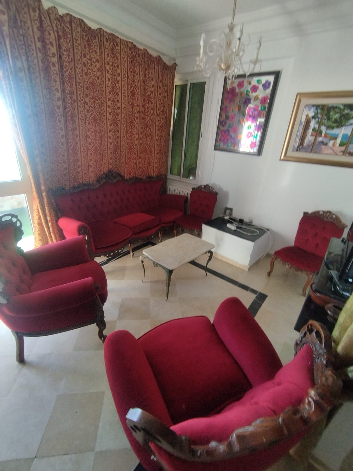 Ariana Ville&nbsp;Cite Ennasr 2&nbsp;Location&nbsp;Appart. 2 pi�ces&nbsp;S1 meubl� avec une grande terrasse