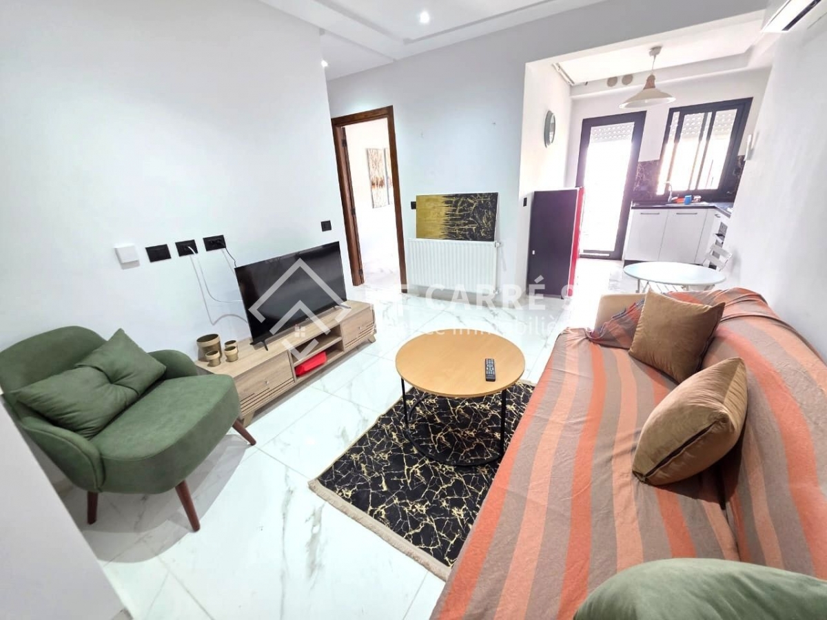 La Marsa El Aouina Location Appart. 2 pices Un s1 richement meubl  l'aouina