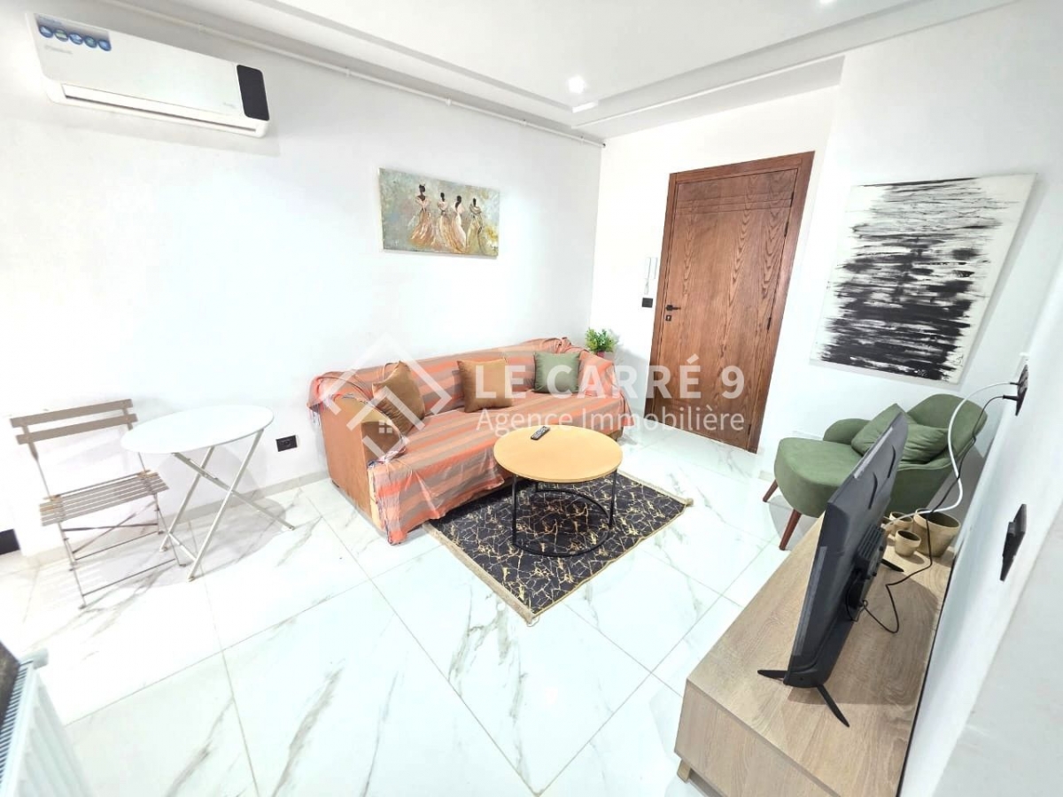 La Marsa El Aouina Location Appart. 2 pices Un s1 richement meubl  l'aouina