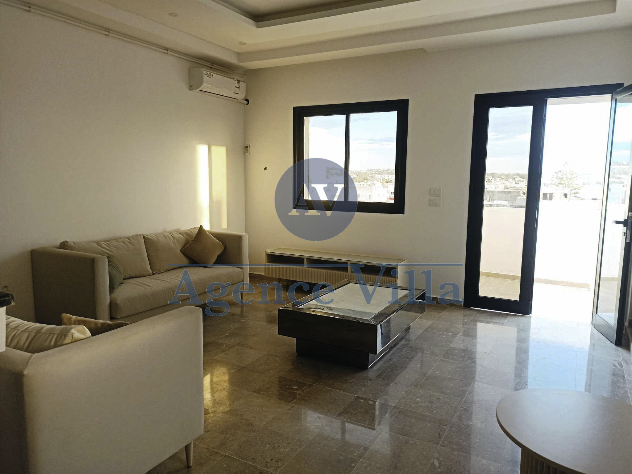 La Marsa&nbsp;Cite Erriadh&nbsp;Location&nbsp;Appart. 2 pi�ces&nbsp;Un appartement s1 semi meubl�