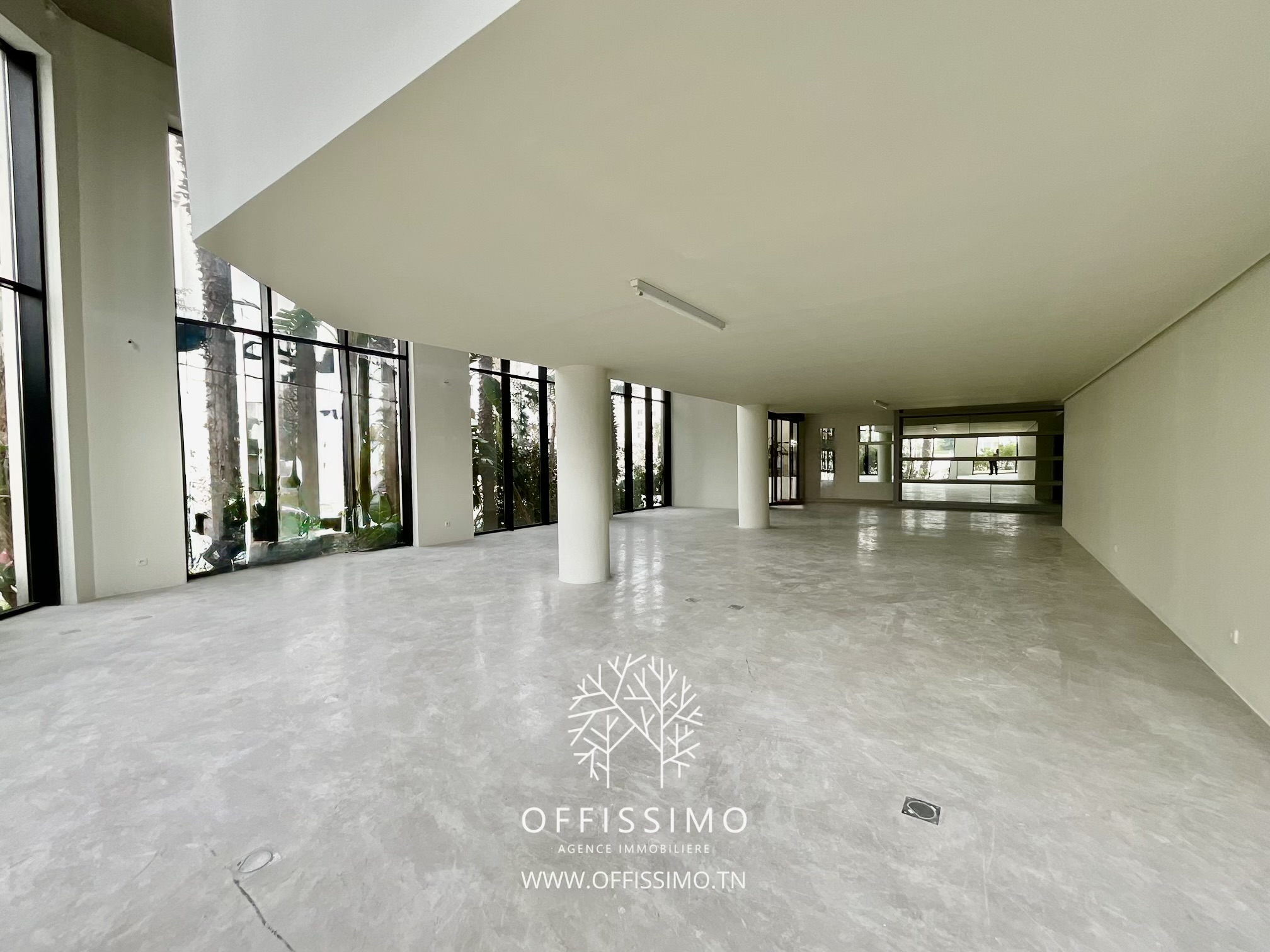 La Marsa&nbsp;Berge Du Lac&nbsp;Location&nbsp;Surfaces&nbsp;Local commercial ideal gallerie showroom ou bureau