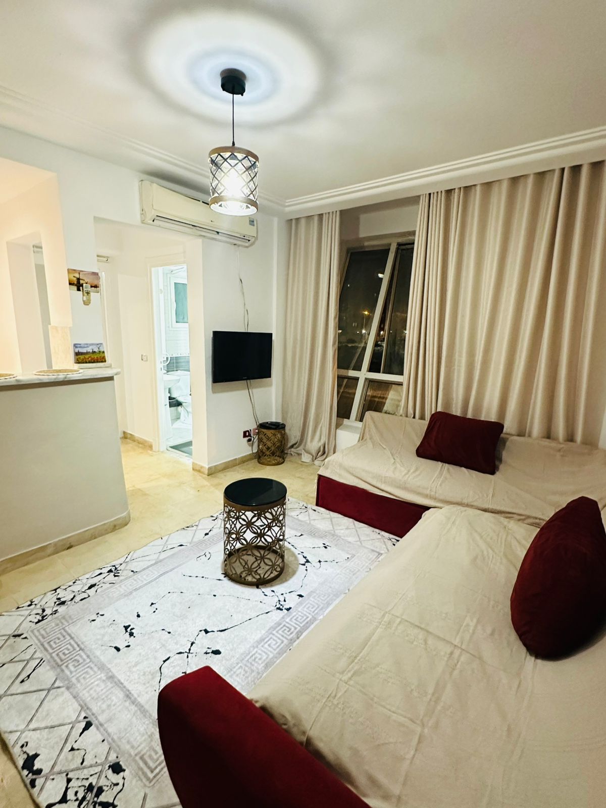 La Marsa El Aouina Location Appart. 2 pices S1 meuble a jardin l'aouina