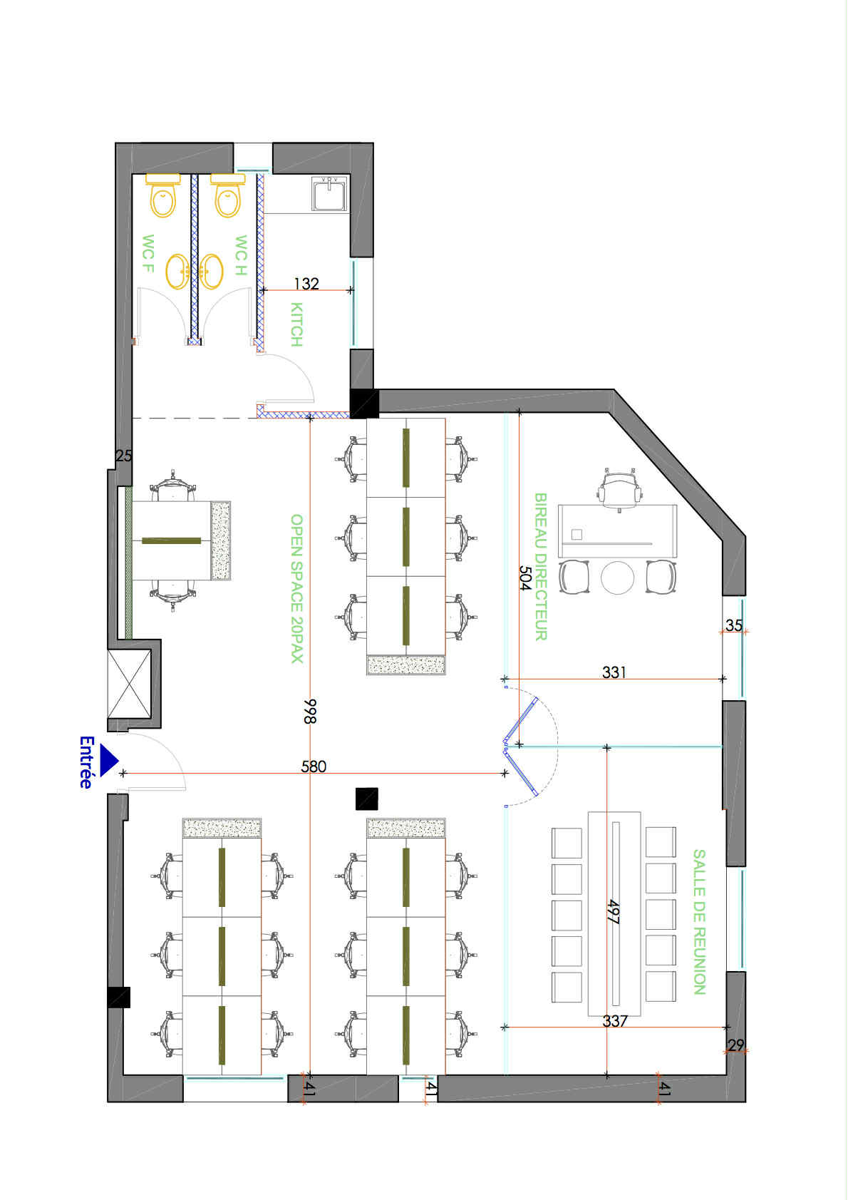 La Marsa&nbsp;Berge Du Lac&nbsp;Bureaux & Commerces&nbsp;Bureau&nbsp;Tr�s joli bureau 150 m2 retap� � neuf au lac 1