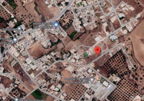 Raoued&nbsp;Borj Touil&nbsp;Terrain&nbsp;Terrain nu&nbsp;Terrain de 450m2 � borj touil