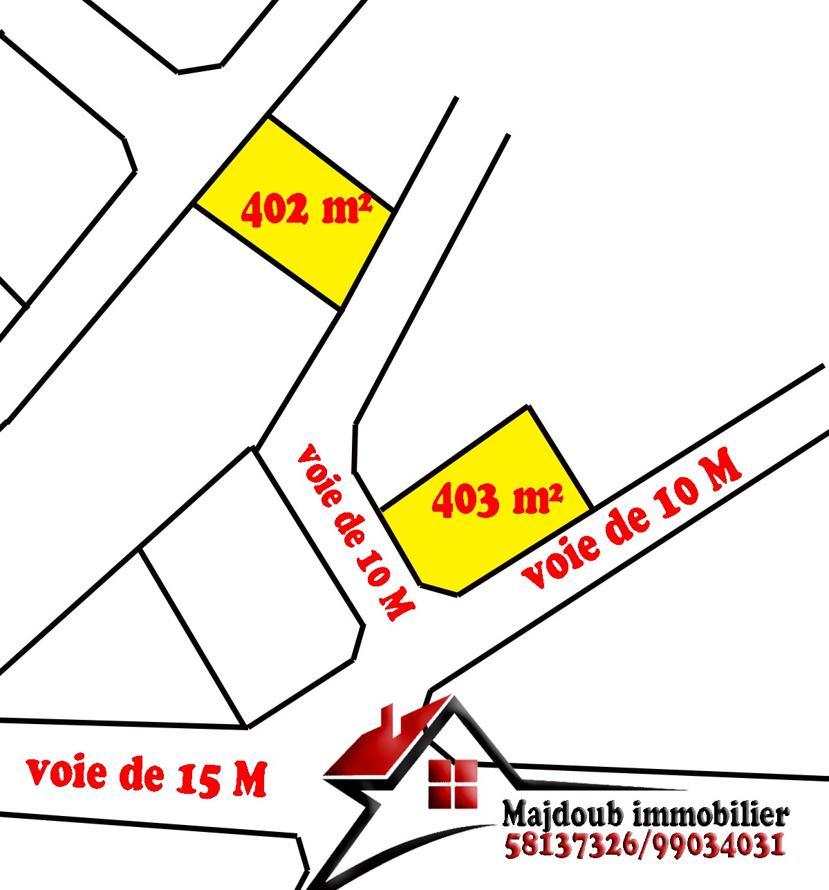 Sousse Riadh&nbsp;Zaouiet Sousse&nbsp;Terrain&nbsp;Terrain nu&nbsp;Nouveaux lotissement saniet jbara