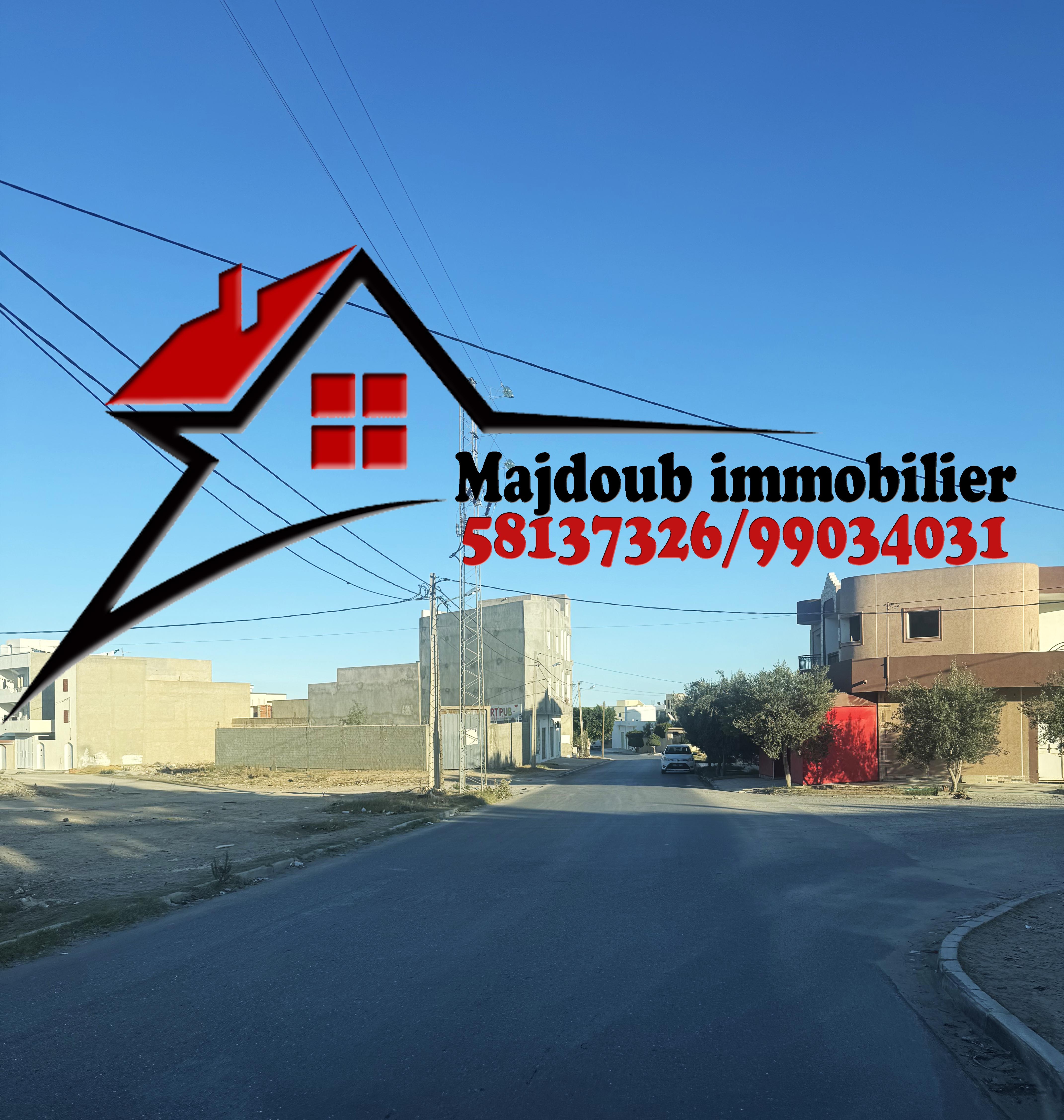 Sousse Riadh&nbsp;Zaouiet Sousse&nbsp;Terrain&nbsp;Terrain nu&nbsp;Nouveaux lotissement saniet jbara