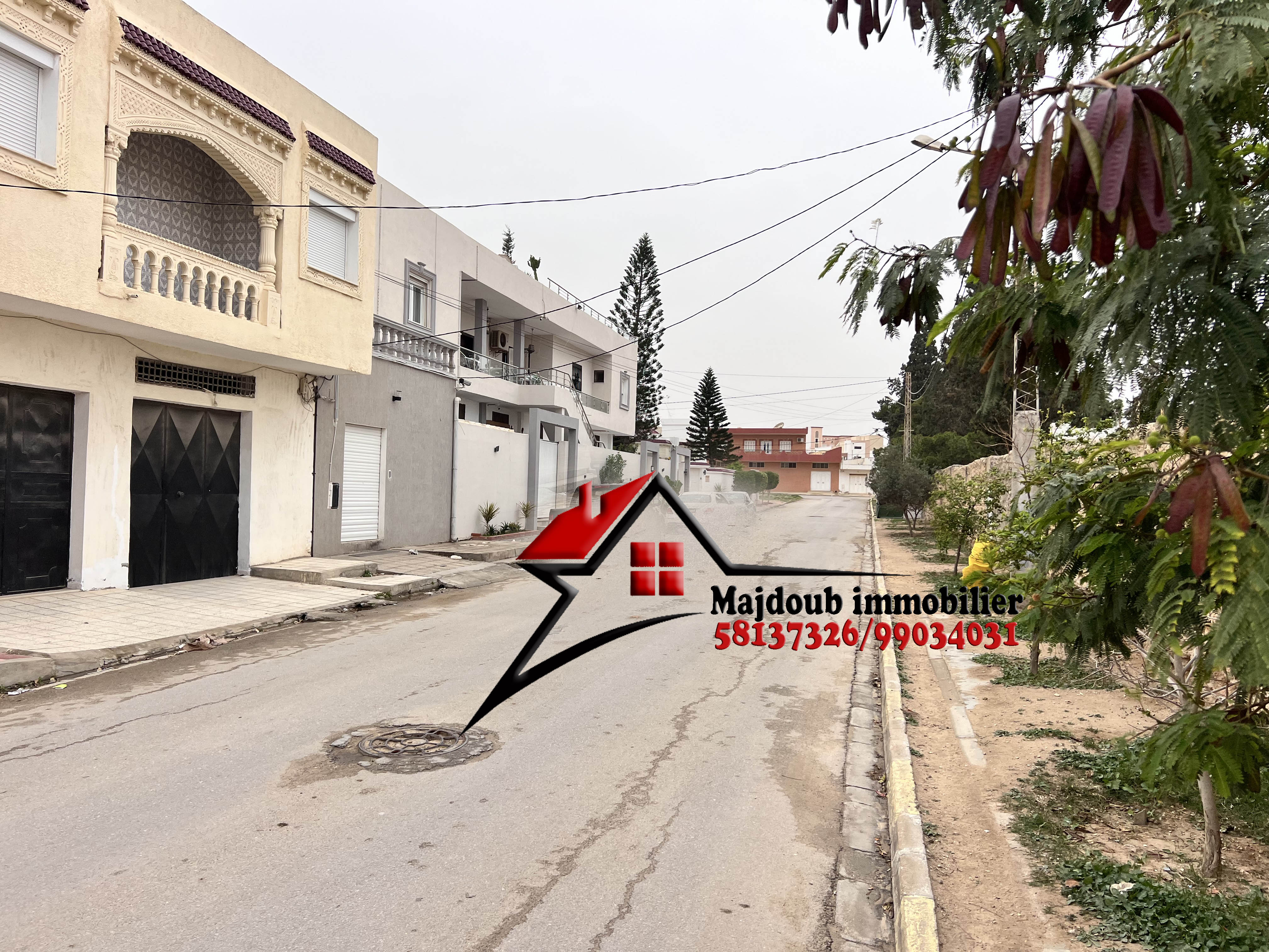Sousse Riadh&nbsp;Ksibet Sousse&nbsp;Terrain&nbsp;Terrain nu&nbsp;Terrain de 312 m zone villa