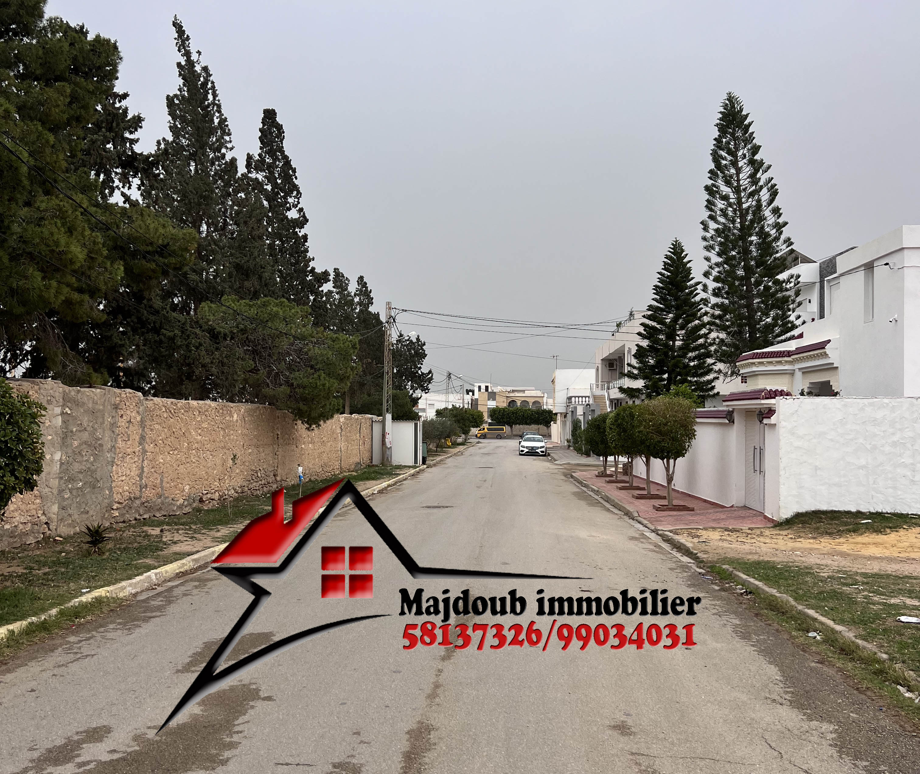 Sousse Riadh&nbsp;Ksibet Sousse&nbsp;Terrain&nbsp;Terrain nu&nbsp;Terrain de 312 m zone villa