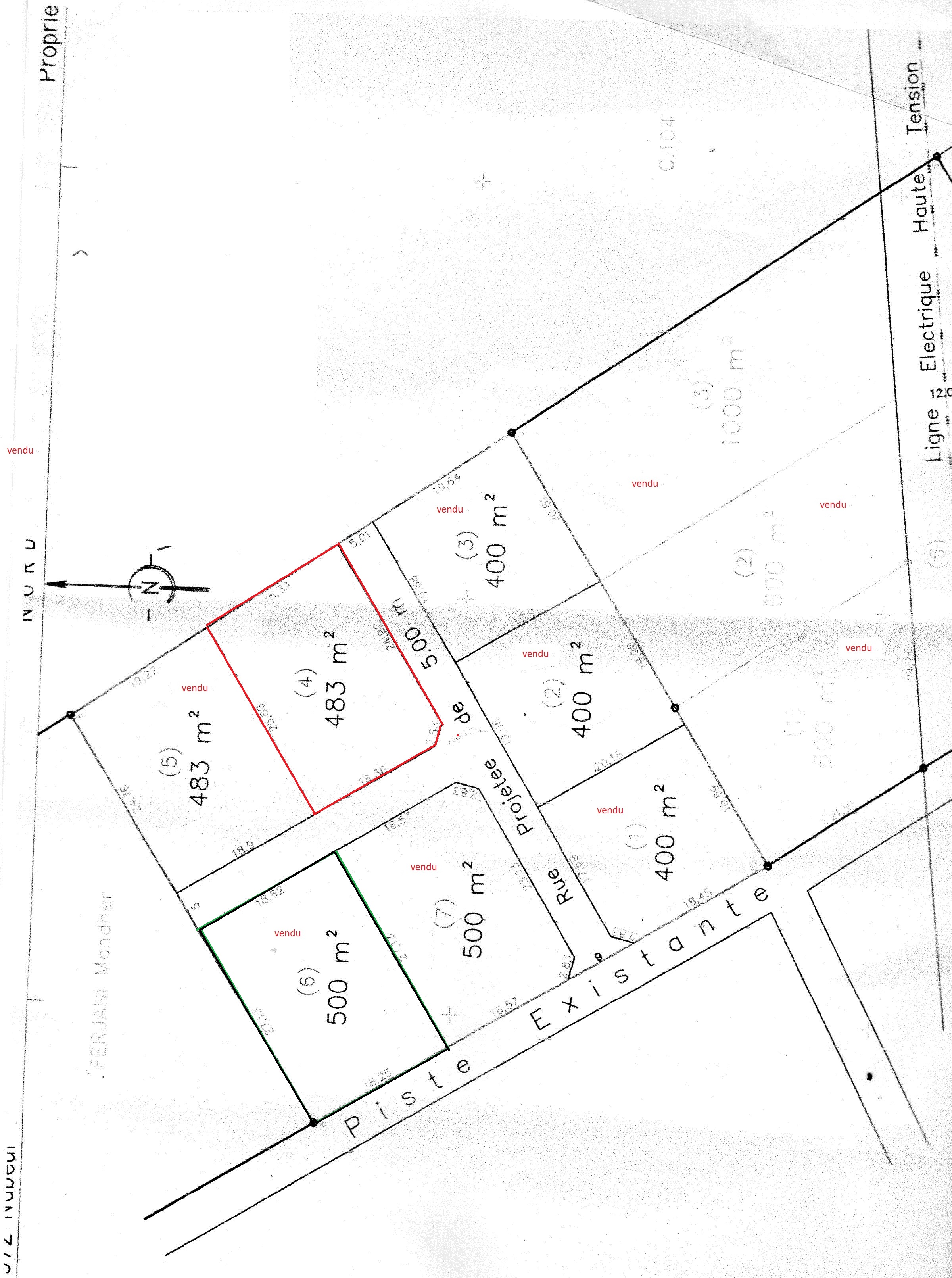 Hammamet&nbsp;Hammamet&nbsp;Terrain&nbsp;Terrain nu&nbsp;Menchar hammamet
