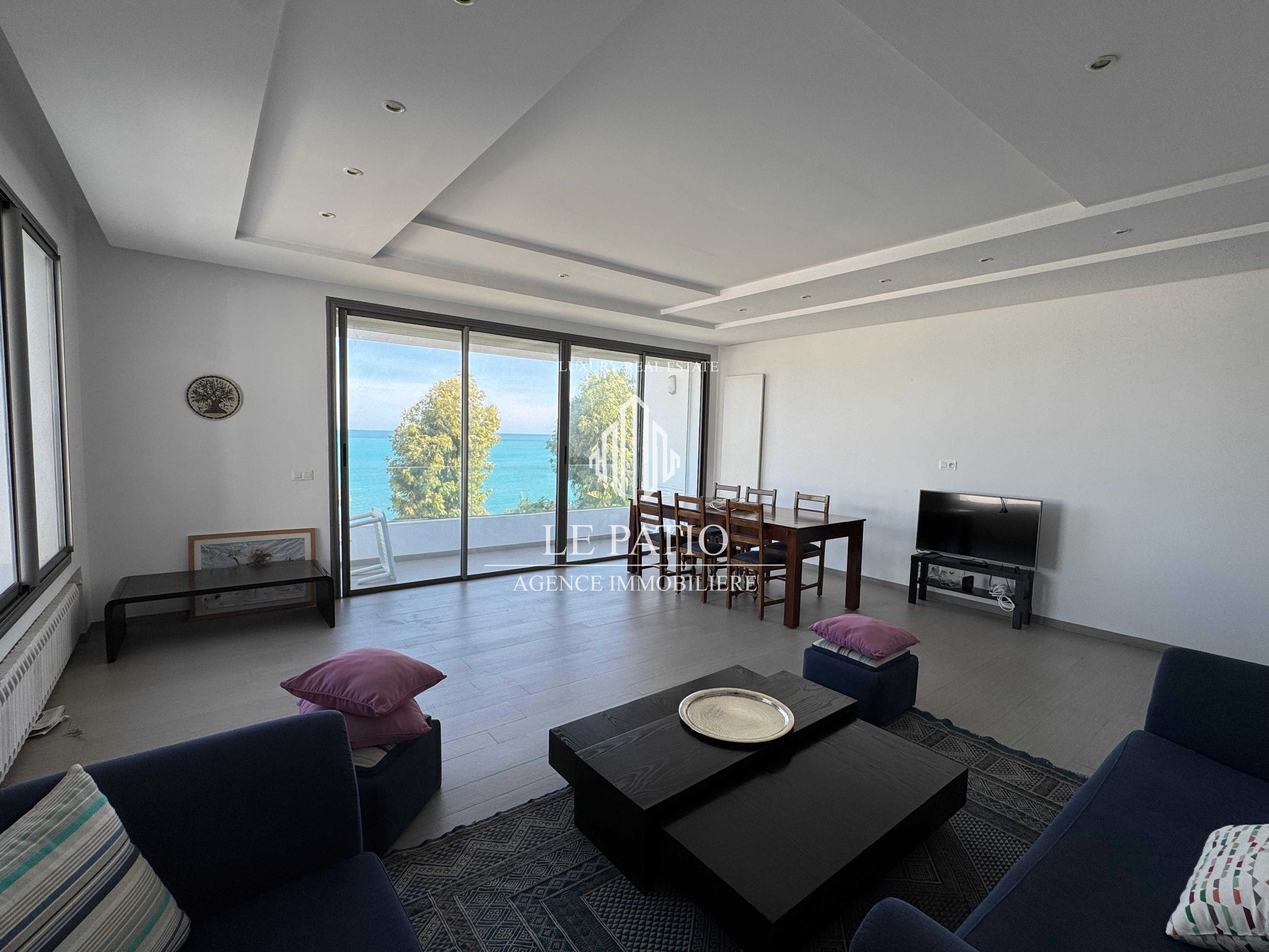 La Marsa Marsa Safsaf Location Appart. 5 pices+ Appartement s3 meubl avec une vue dgage sur mer