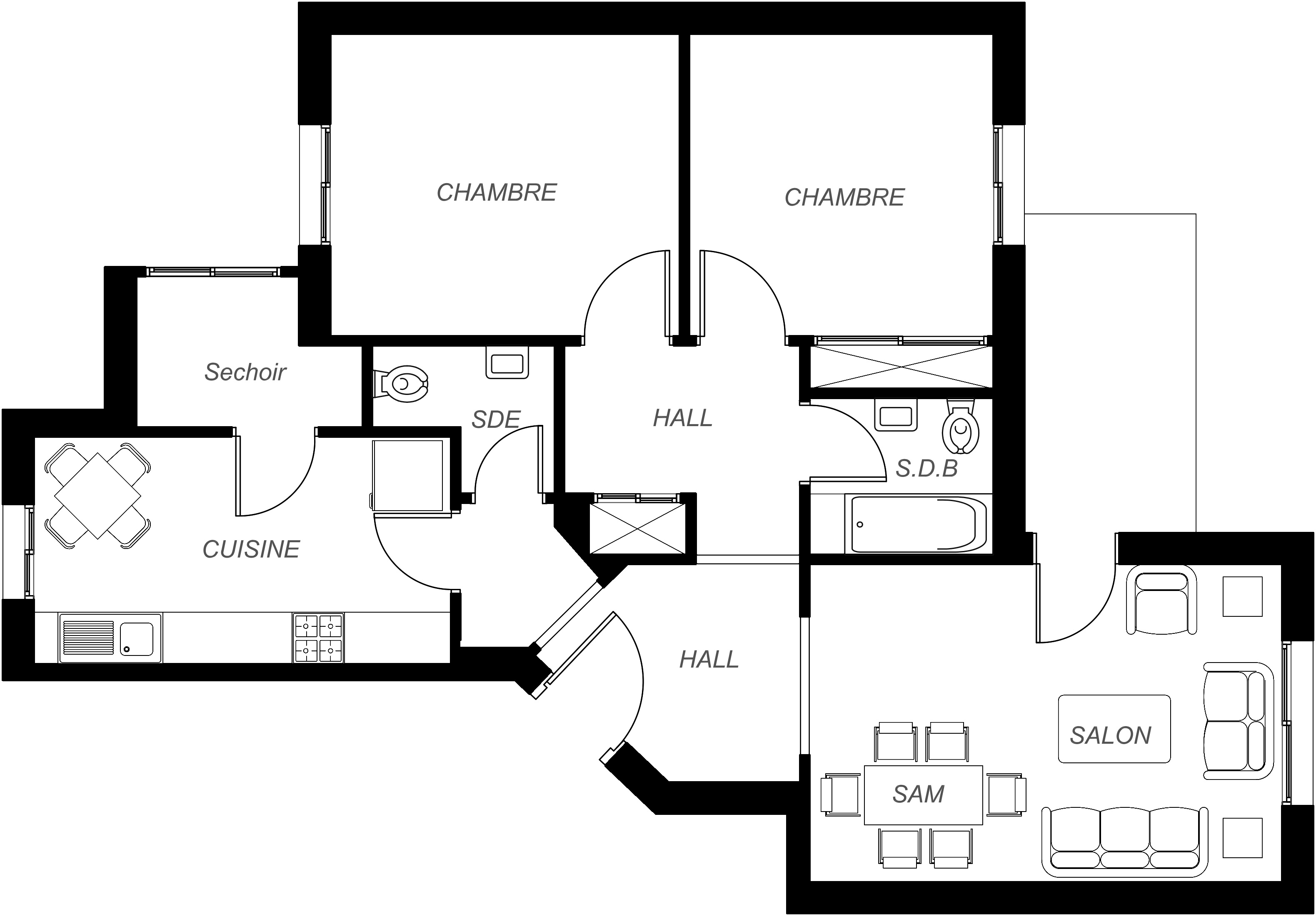 Location Appart. 3 pices