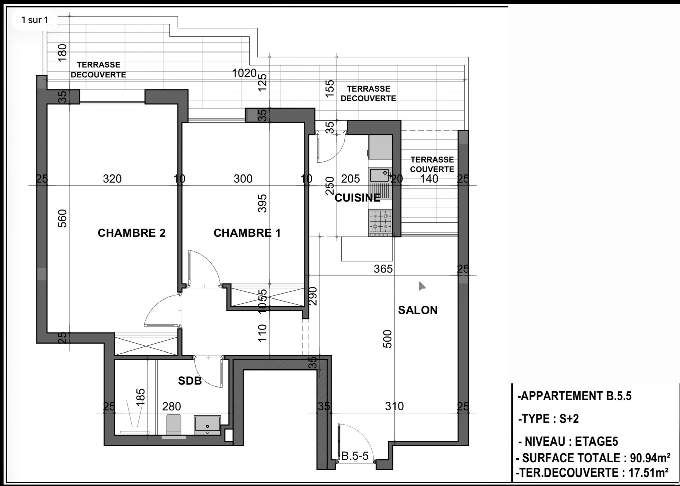 Vente Appart. 2 pices