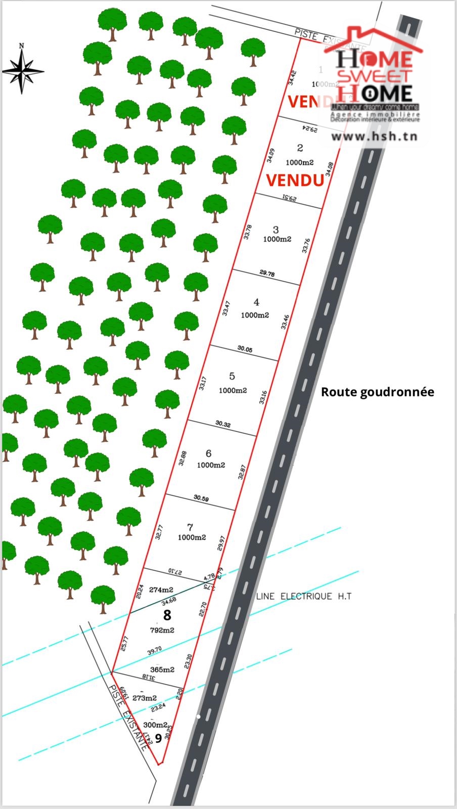 Hammamet Barraket Essahel Terrain Terrain agricole Terrain agricole adley  bouficha