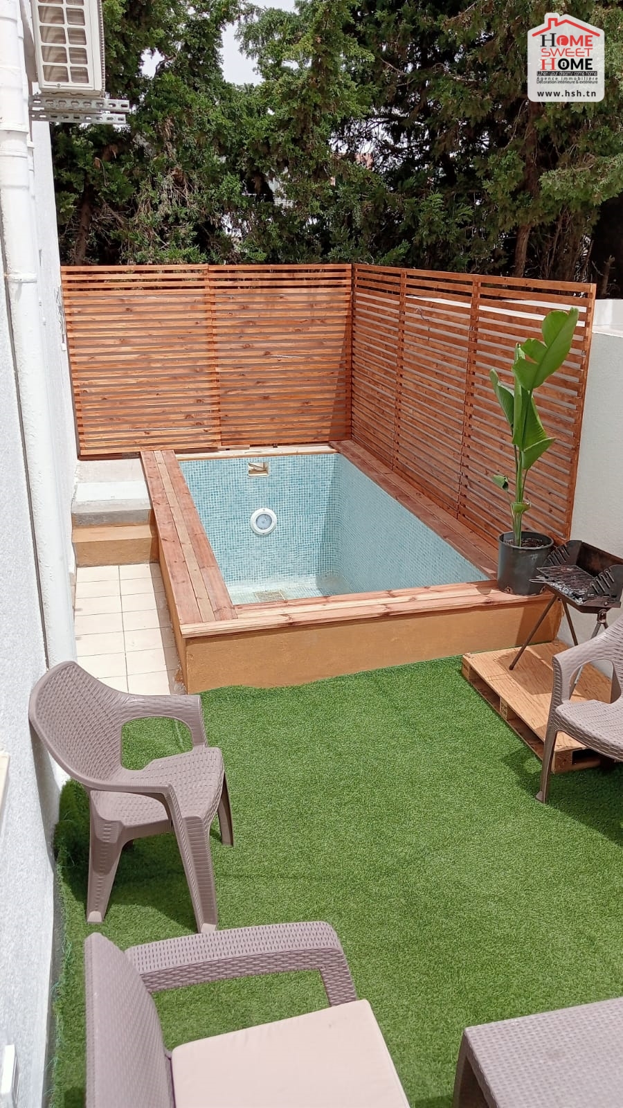 Nabeul&nbsp;Nabeul&nbsp;Location&nbsp;Appart. 2 pi�ces&nbsp;Rdc de villa s2 zoya meubl� � hamem ghzez