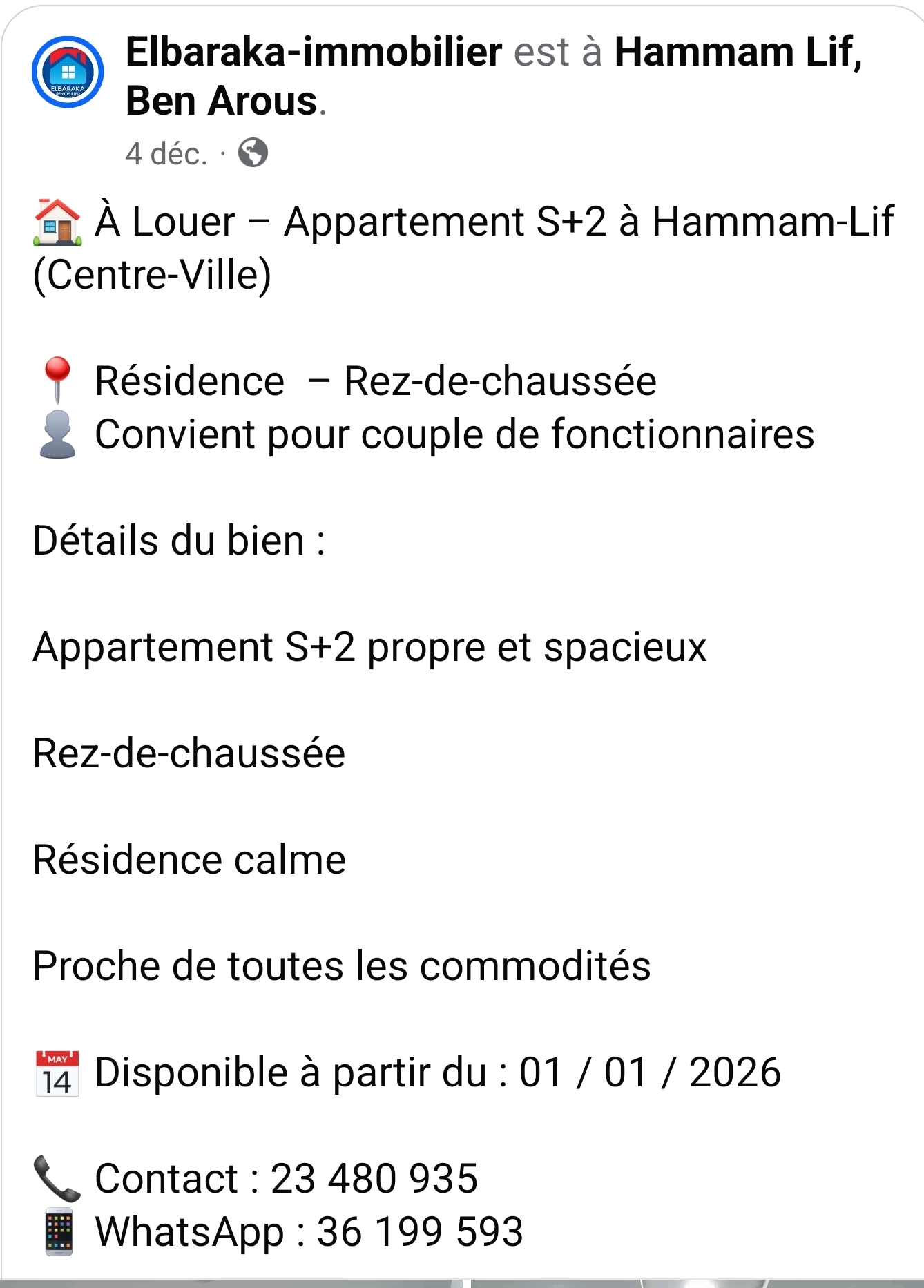 Location&nbsp;Appart. 3 pi�ces