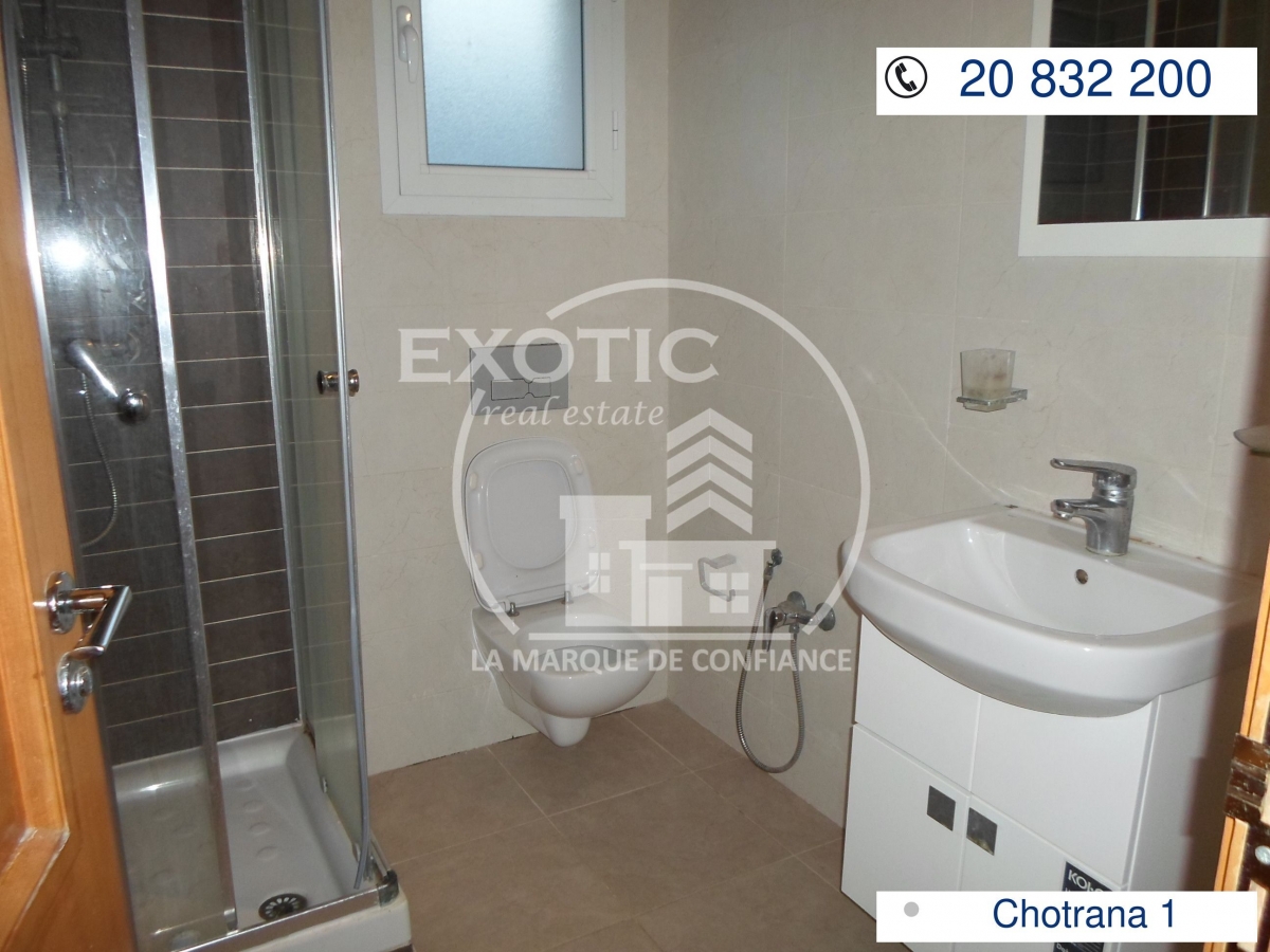 La Soukra&nbsp;Chotrana 1&nbsp;Location&nbsp;Appart. 1 pi�ce&nbsp;Un jolie s1 a chotrana
