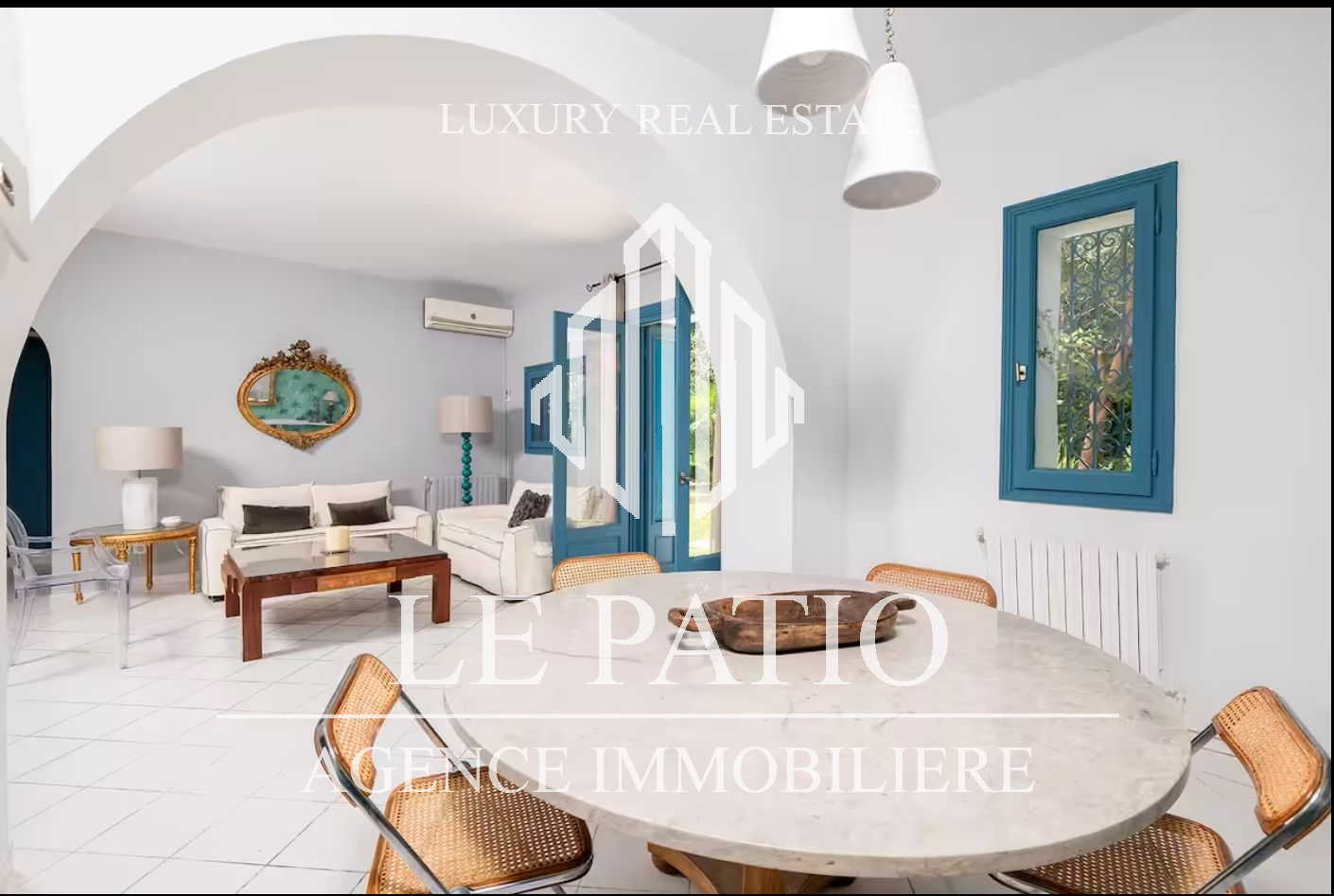 La Marsa Gammart Location Maisons Villa s3 meuble avec rooftop piscine et vue mer