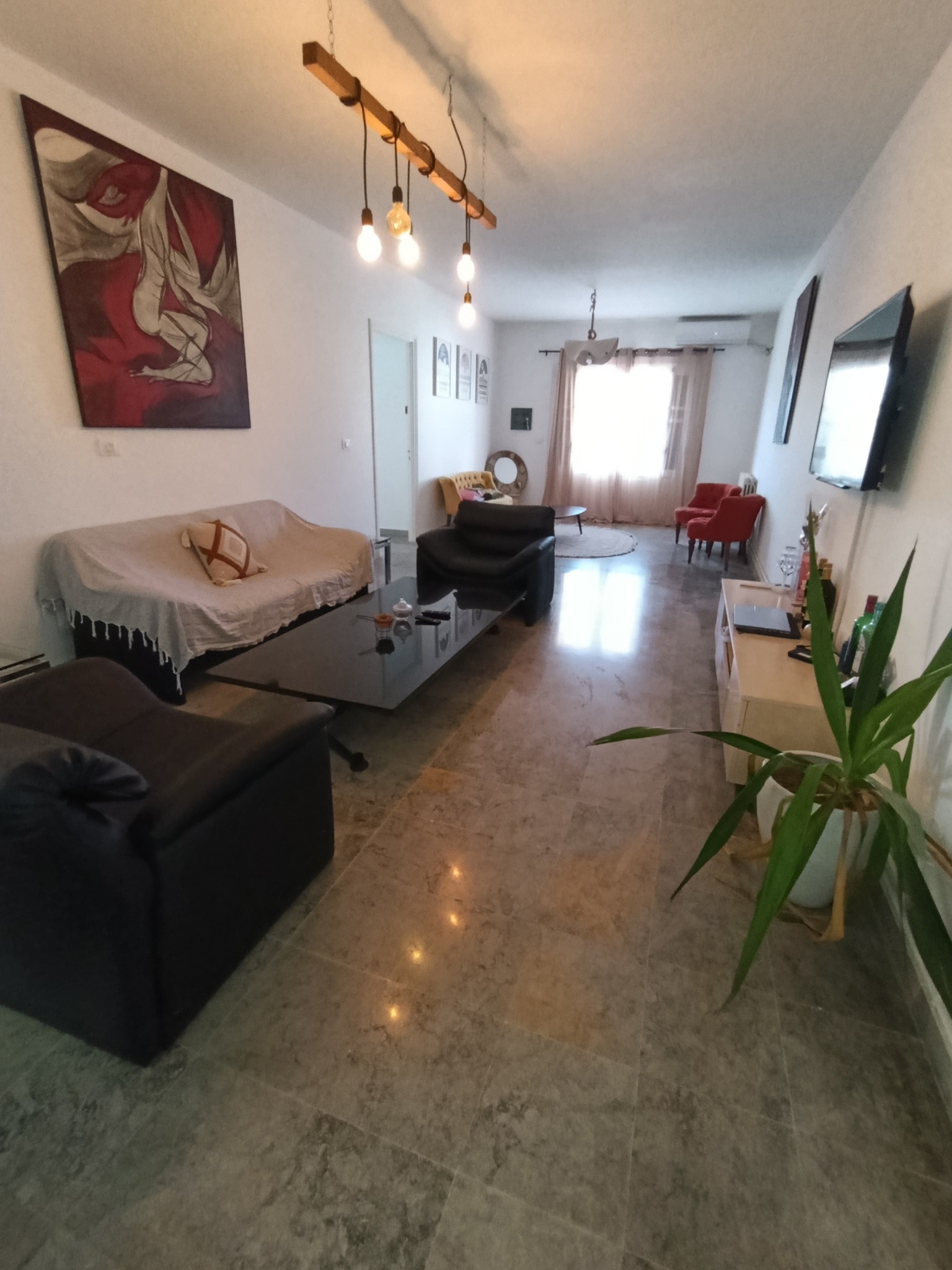 La Marsa&nbsp;Marsa Safsaf&nbsp;Location&nbsp;Appart. 4 pi�ces&nbsp;Al charmant s3 meubl�