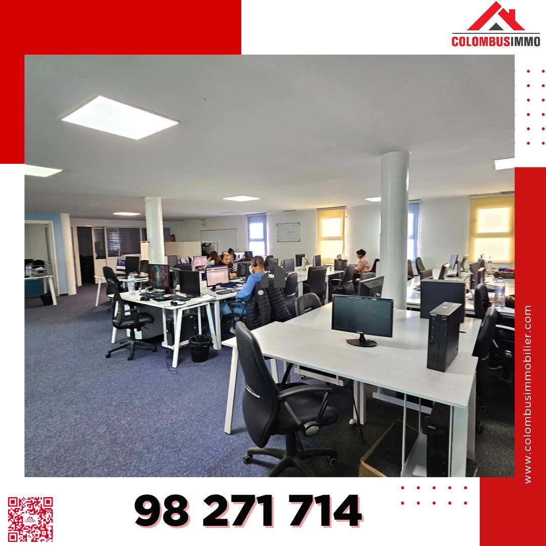 La Soukra&nbsp;La Soukra&nbsp;Bureaux & Commerces&nbsp;Bureau&nbsp;Bureau en open espace soukra