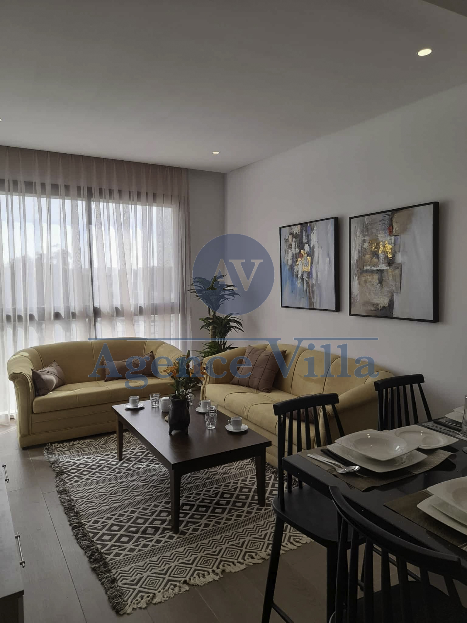 Ain Zaghouan&nbsp;Jardins de Carthage&nbsp;Location&nbsp;Appart. 2 pi�ces&nbsp;Un appartement meubl� aux jardin de carthage