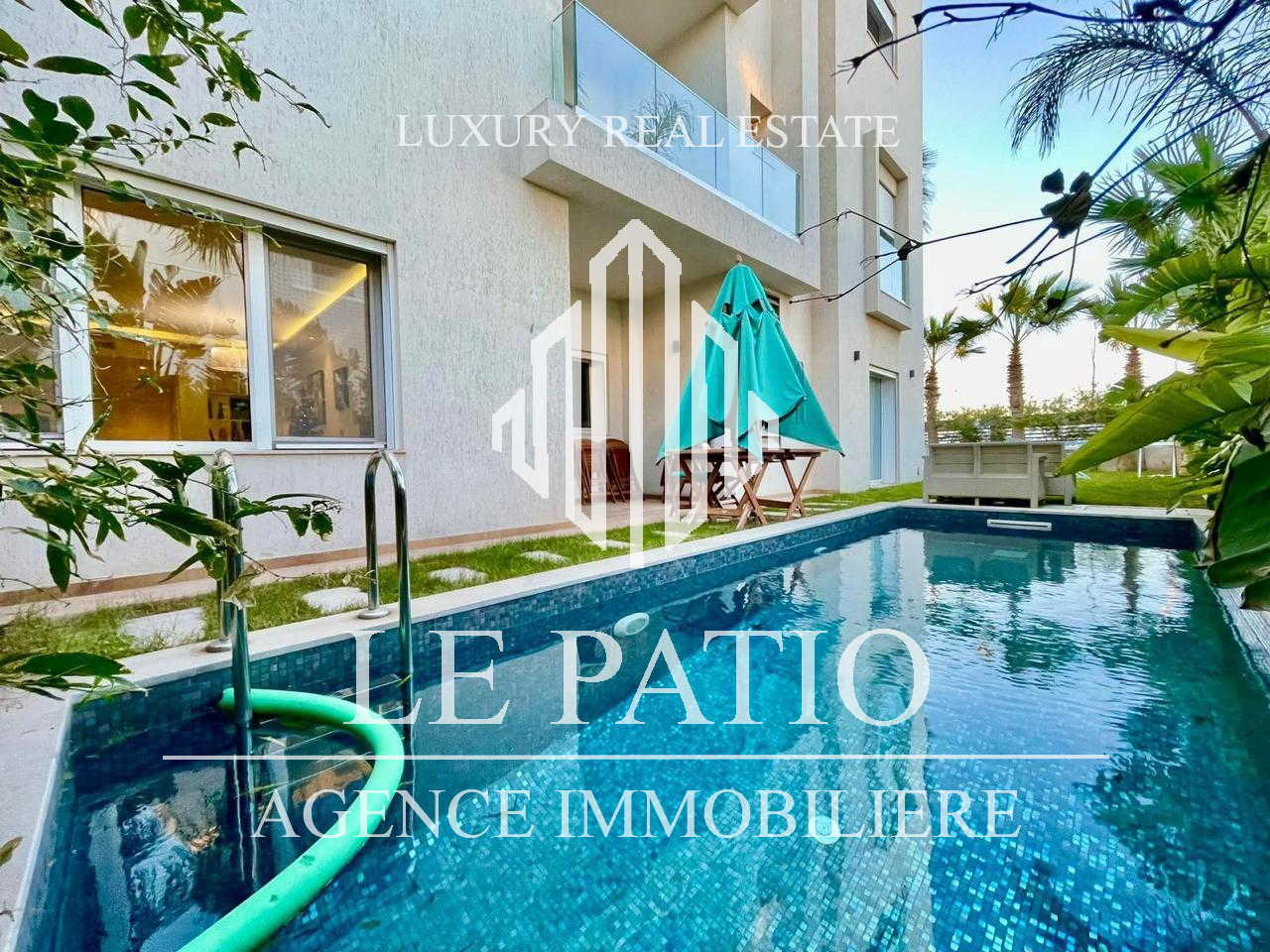 La Marsa&nbsp;Sidi Daoud&nbsp;Location&nbsp;Appart. 4 pi�ces&nbsp;Appartement s3 avec piscine et jardin � la marsa