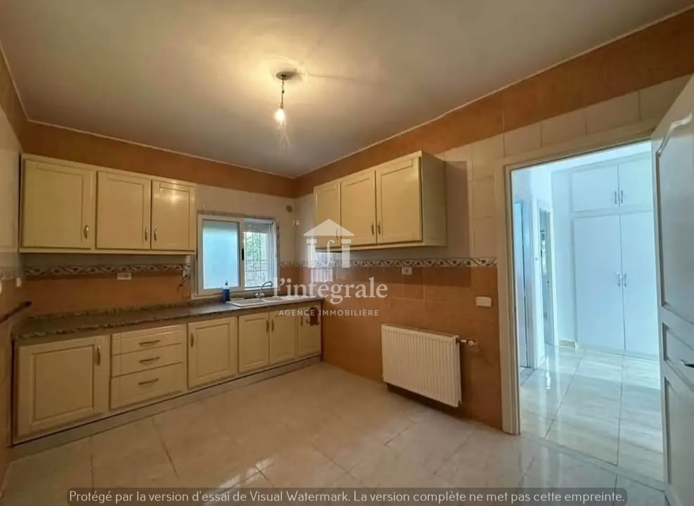 Ariana Ville&nbsp;El Menzah 5&nbsp;Location&nbsp;Appart. 3 pi�ces&nbsp;S2 rez de chauss�e avec jardin