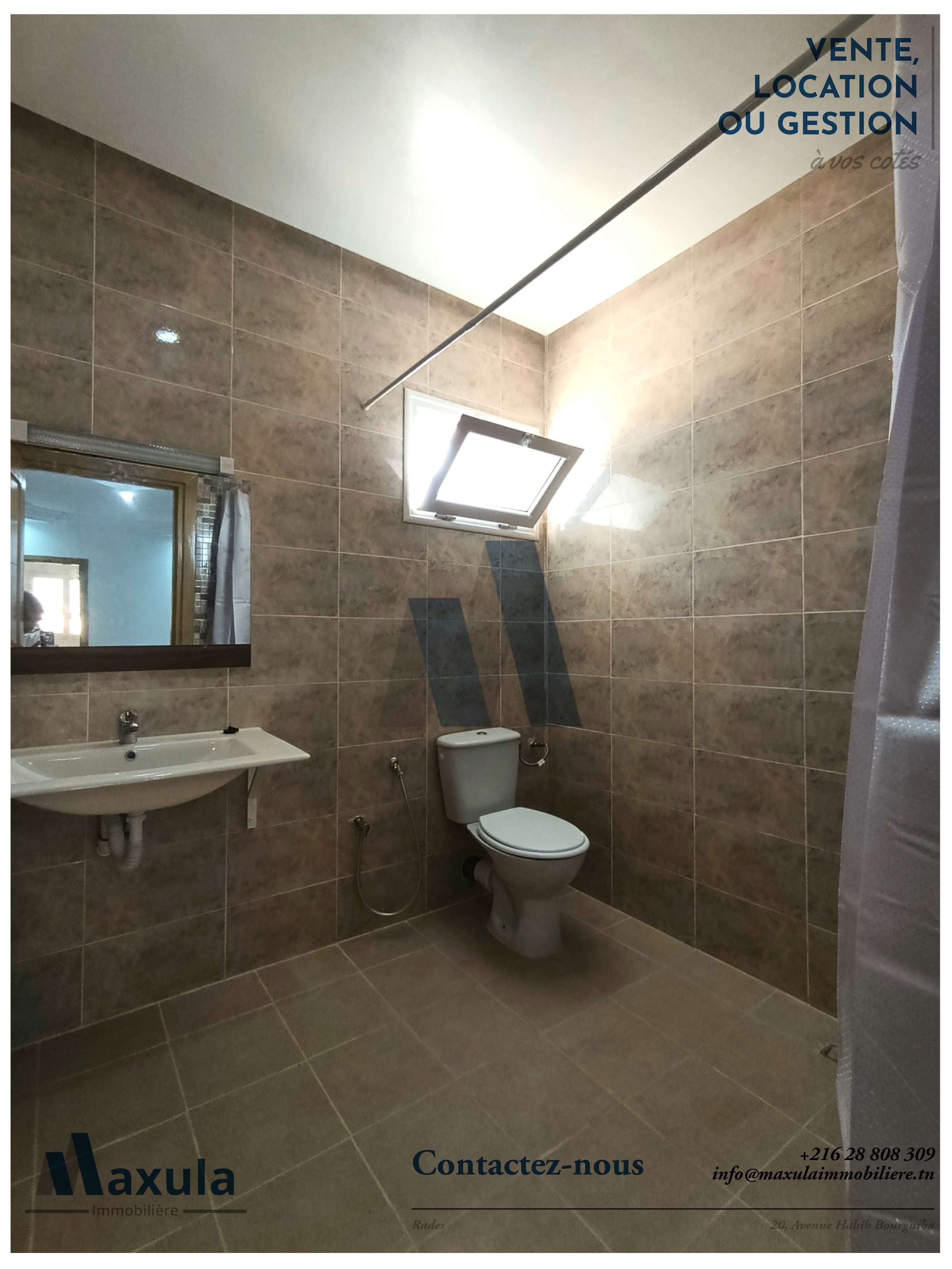 Rades&nbsp;Cite Mohamed Ali&nbsp;Location&nbsp;Appart. 5 pi�ces+&nbsp;Etage de villa s4 jamais habite a rades med ali