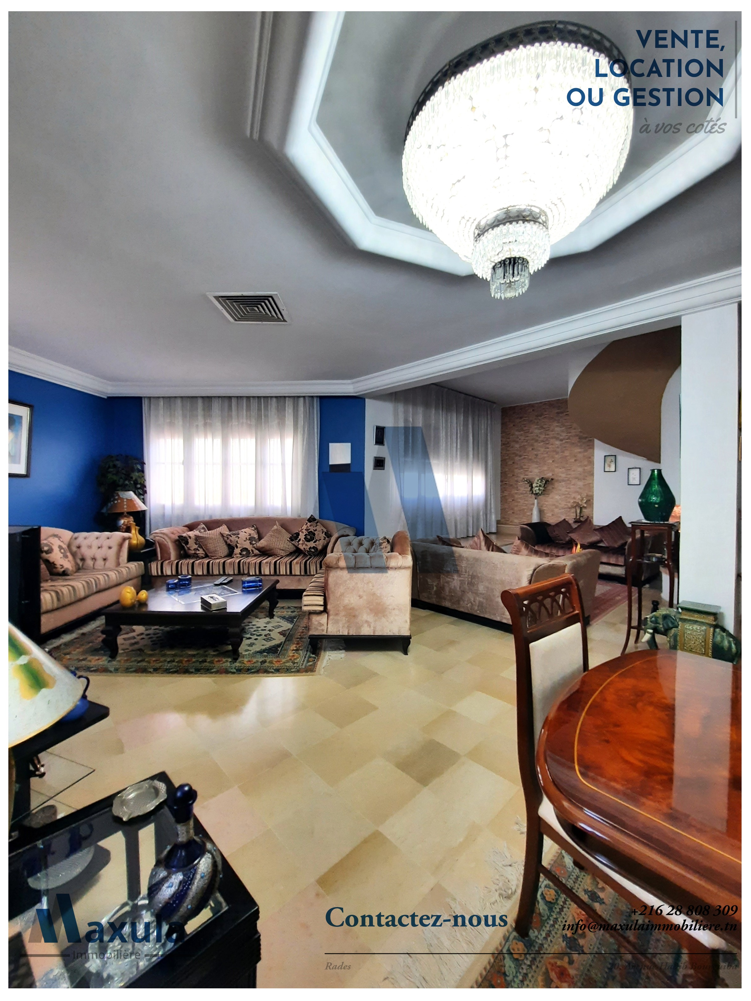 Rades&nbsp;Rades Mongil&nbsp;Vente&nbsp;Maisons&nbsp;Exceptionnelle villa a rades mongil