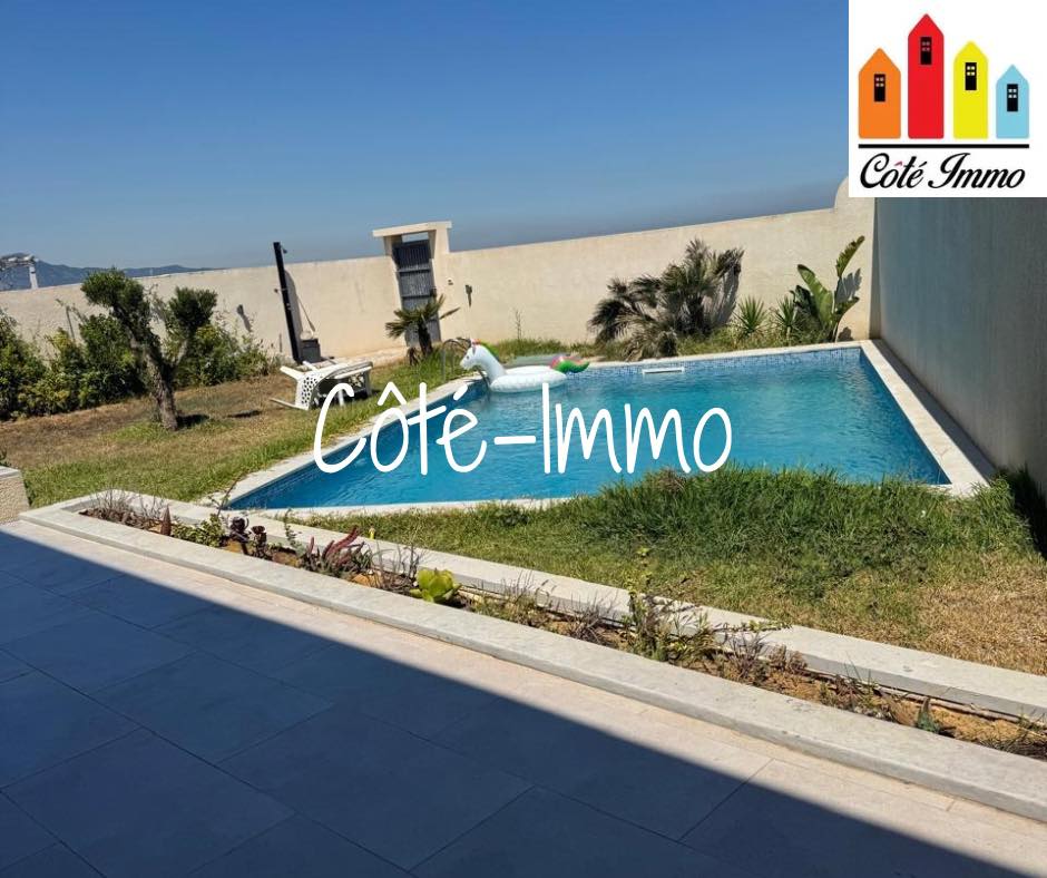 Soliman&nbsp;Soliman&nbsp;Vente&nbsp;Maisons&nbsp;Villa avec pisine � slimane echatt terrain 450m