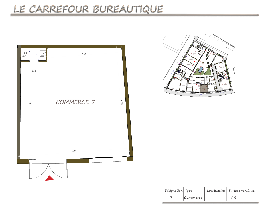 Bureaux & Commerces&nbsp;Surfaces
