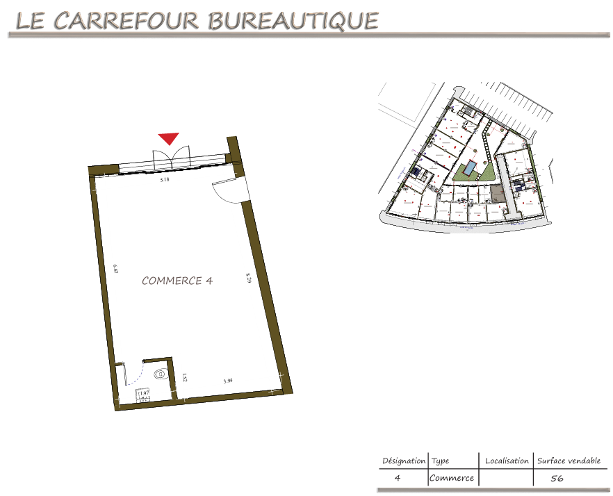 Bureaux & Commerces&nbsp;Surfaces