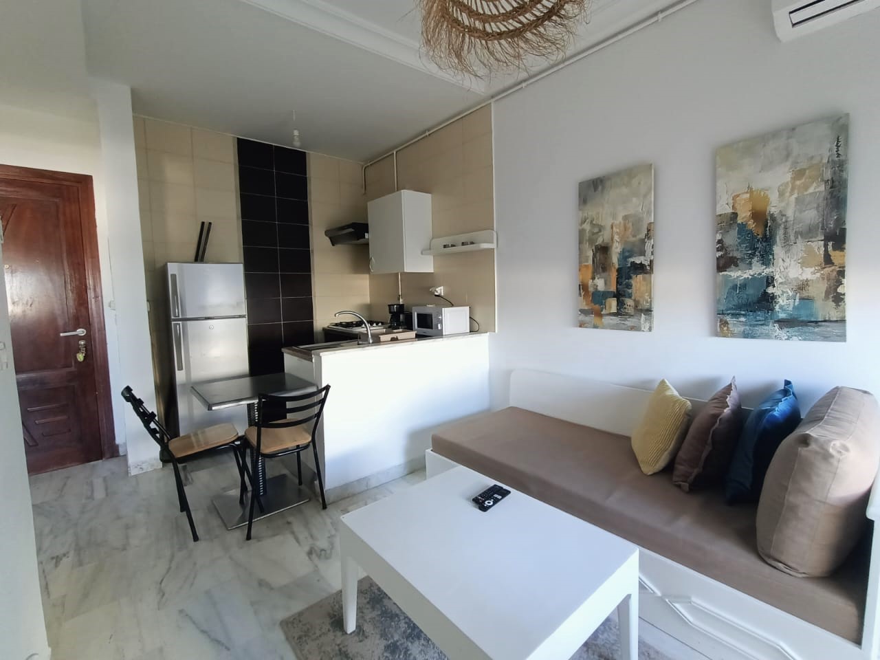 La Marsa&nbsp;El Aouina&nbsp;Location&nbsp;Appart. 2 pi�ces&nbsp;S1 meubl� de 50m2 � cit� les palmeraies