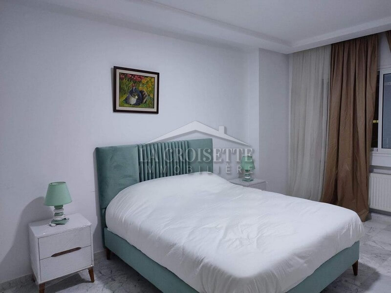 Ain Zaghouan&nbsp;Jardins de Carthage&nbsp;Location&nbsp;Appart. 4 pi�ces&nbsp;S3 meubl� aux jardins de carthage mal0445