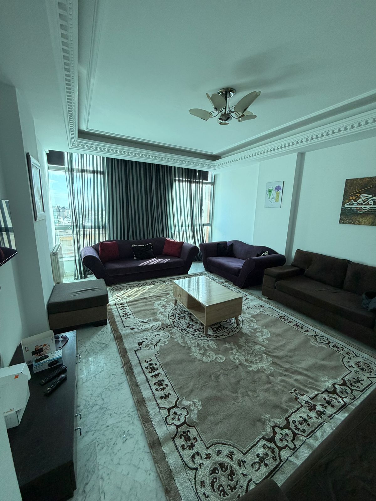 Ariana Ville&nbsp;Cite Ennasr 2&nbsp;Location&nbsp;Appart. 3 pi�ces&nbsp;S2 meubl� 1200 dt par mois