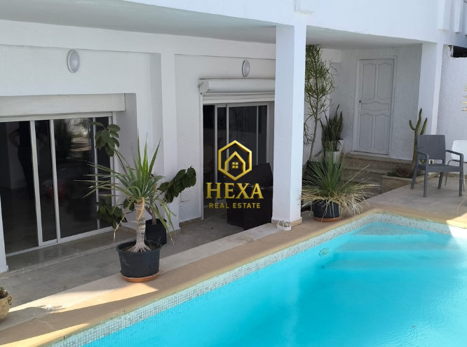 La Marsa&nbsp;Gammart&nbsp;Location&nbsp;Appart. 4 pi�ces&nbsp;S3 avec piscine meubl� � gammarth