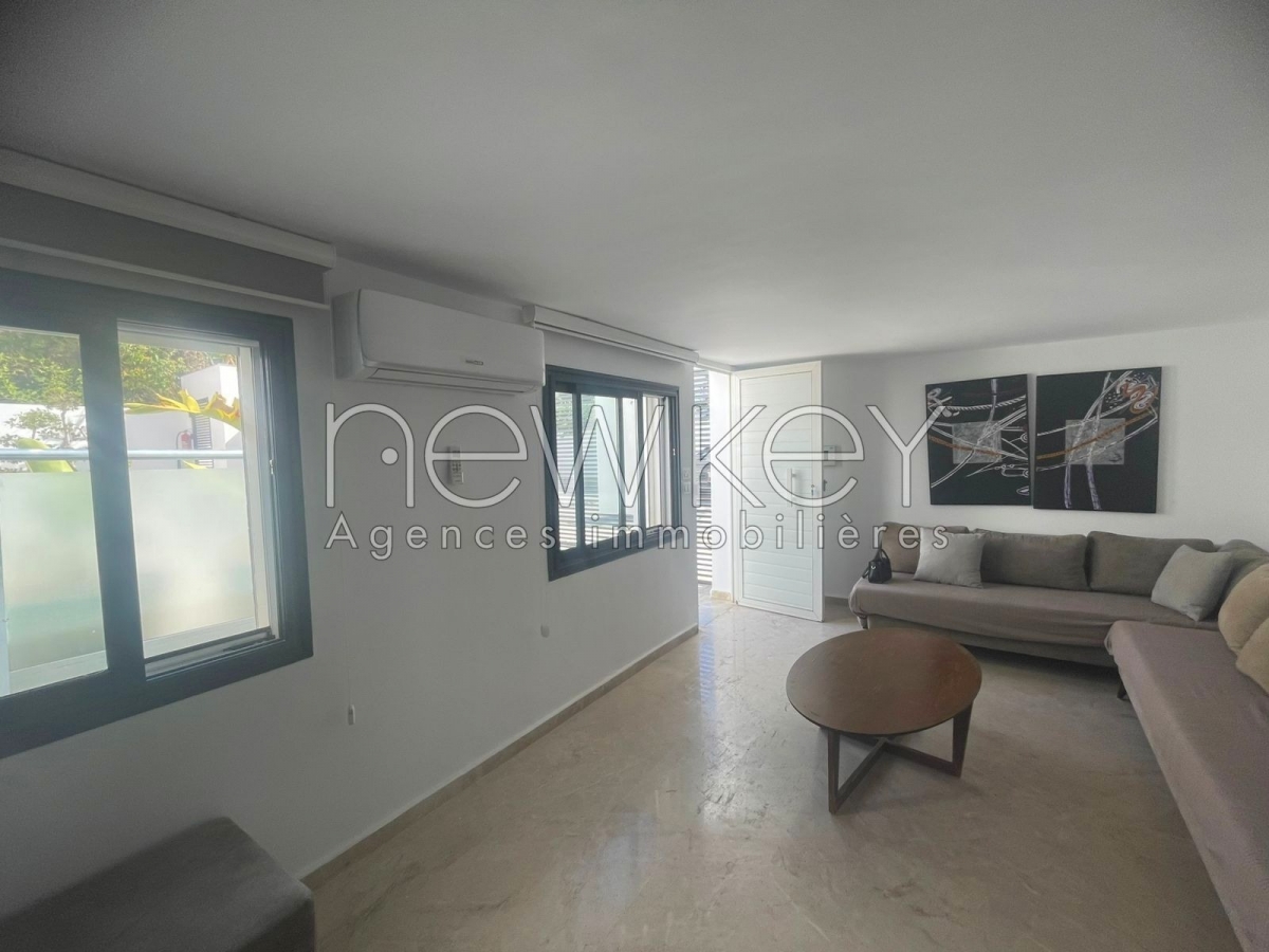 La Marsa&nbsp;Marsa Safsaf&nbsp;Location&nbsp;Duplex&nbsp;S1 meubl� � la marsa plage r�f 8374a