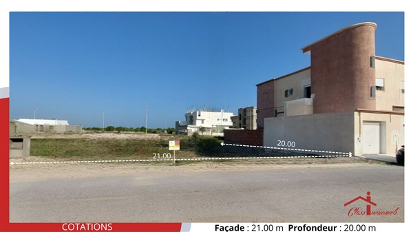 Soliman&nbsp;Soliman&nbsp;Terrain&nbsp;Terrain nu&nbsp;Terrain de 420m2 � 550 d le m2