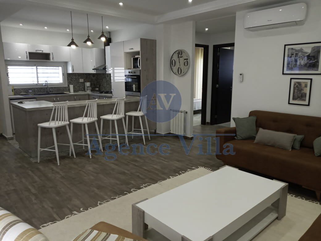 La Marsa&nbsp;Sidi Daoud&nbsp;Location&nbsp;Appart. 3 pi�ces&nbsp;S2 avec grand jardin a sidi daoud la marsa
