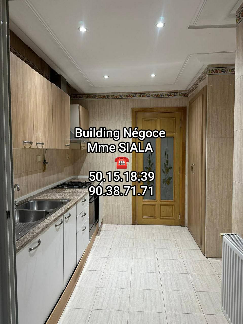 Ariana Ville&nbsp;Cite Ennasr 2&nbsp;Location&nbsp;Appart. 3 pi�ces&nbsp;Ennasr 2 appt s2 pr�s commodit�s