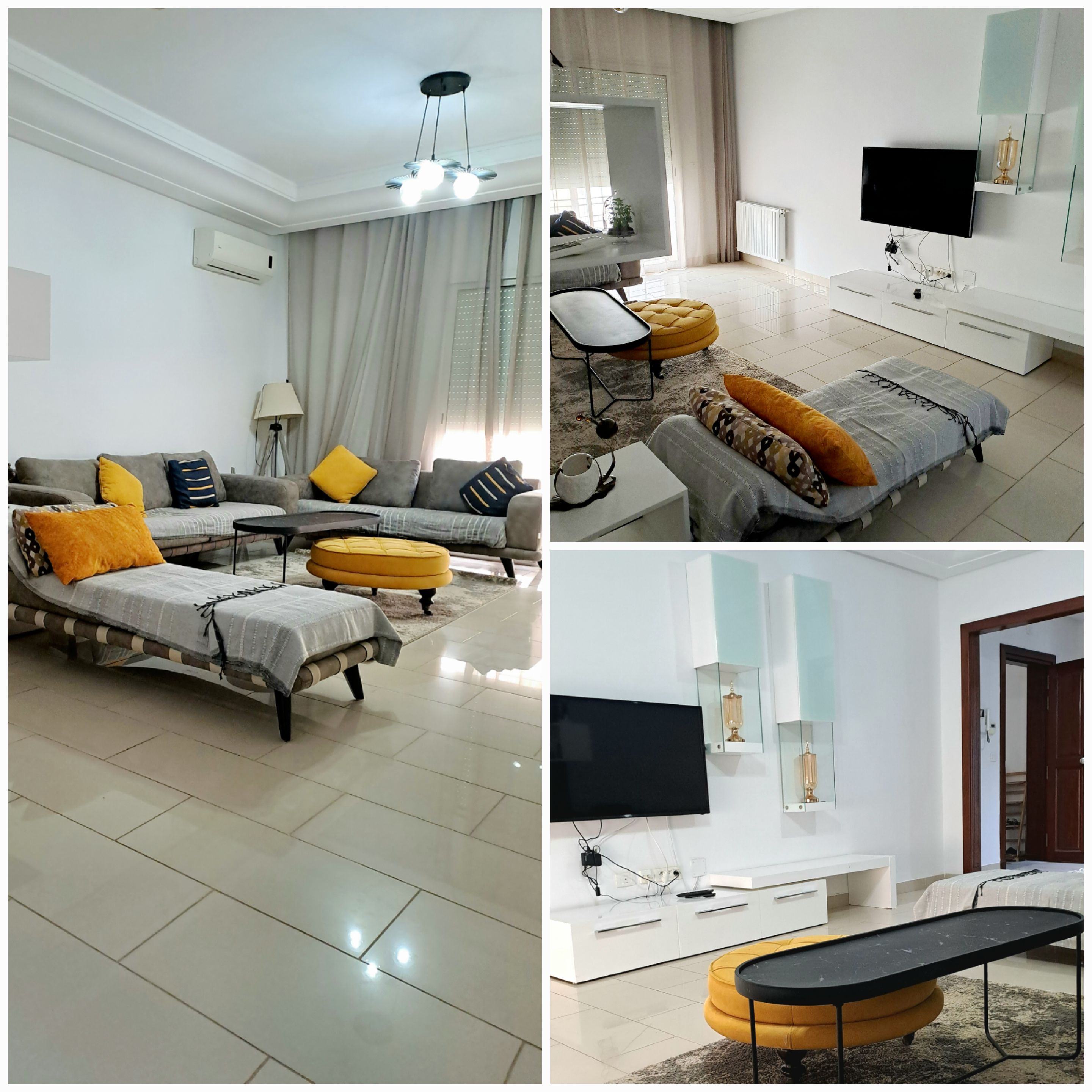 La Marsa&nbsp;El Aouina&nbsp;Location&nbsp;Appart. 5 pi�ces+&nbsp;Particulier l s4 meubl� neuf cit� palmeraies