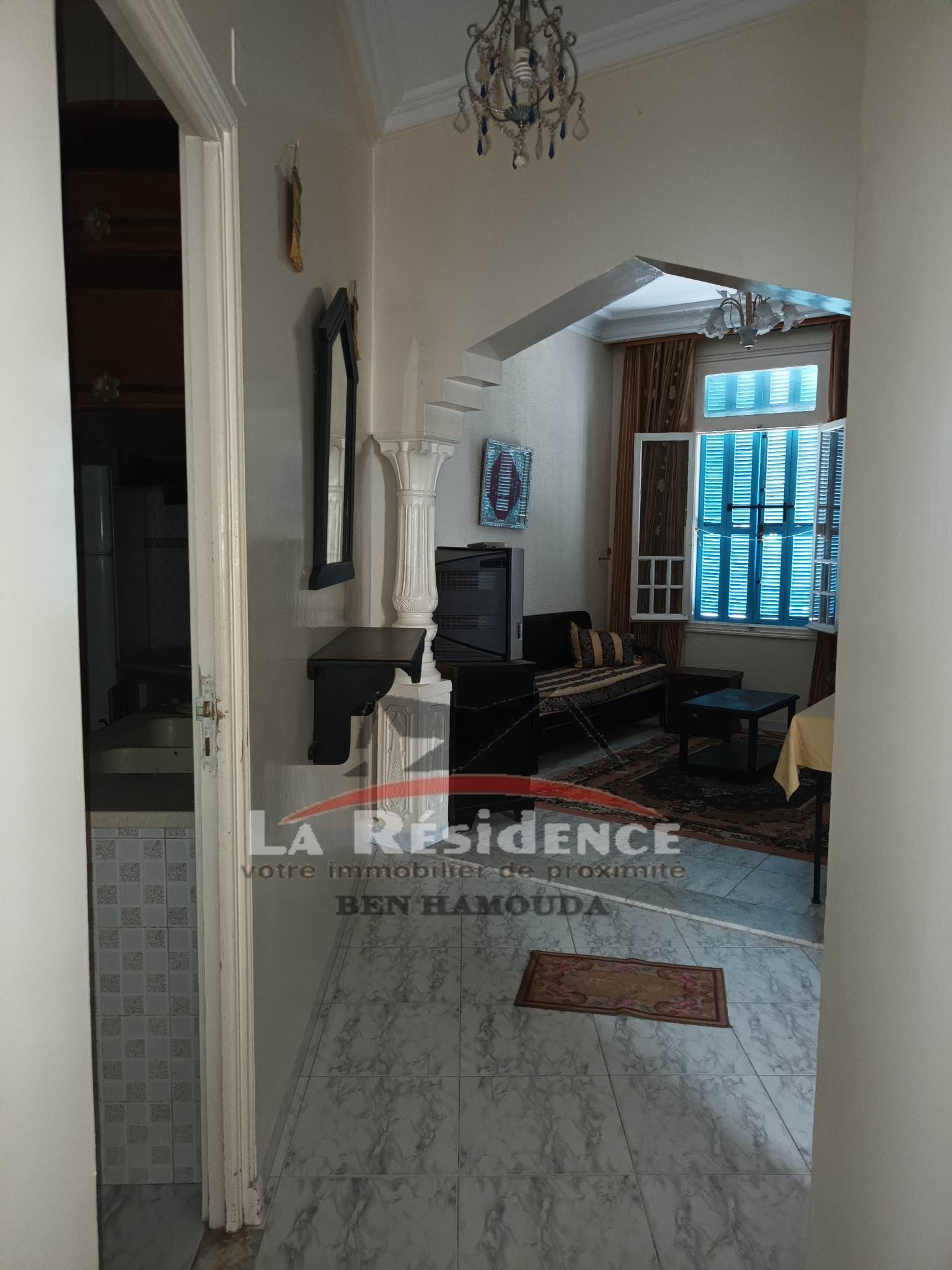 Bizerte Nord&nbsp;Bizerte&nbsp;Location&nbsp;Appart. 3 pi�ces&nbsp;Mison meubl� au rez de chauss�e � corniche bizerte