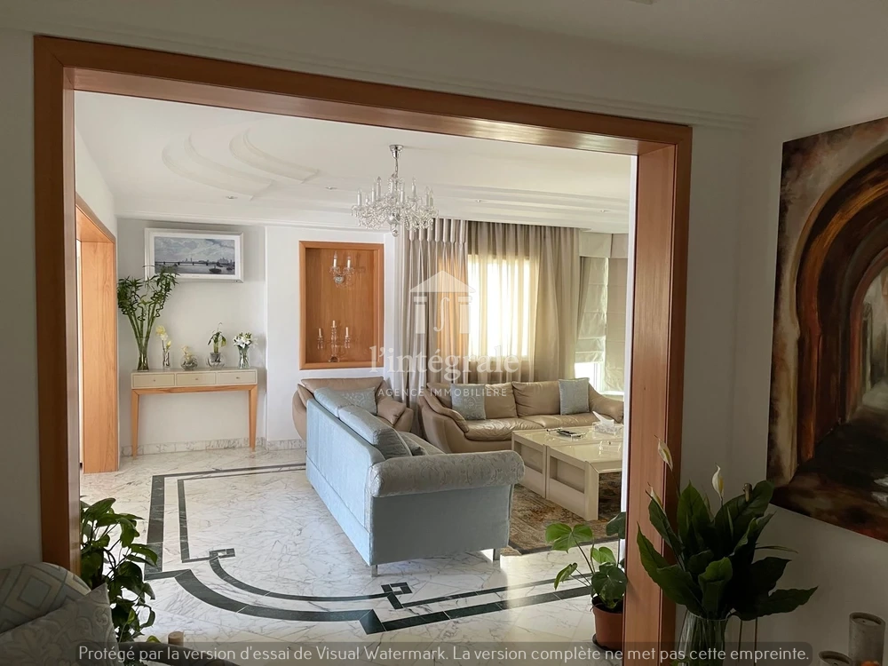 Ariana Ville&nbsp;Cite Ennasr 2&nbsp;Location&nbsp;Appart. 4 pi�ces&nbsp;Penthouse meubl� avec grande terrasse de 120m2