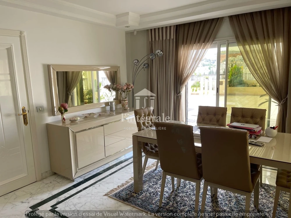 Ariana Ville&nbsp;Cite Ennasr 2&nbsp;Location&nbsp;Appart. 4 pi�ces&nbsp;Penthouse meubl� avec grande terrasse de 120m2