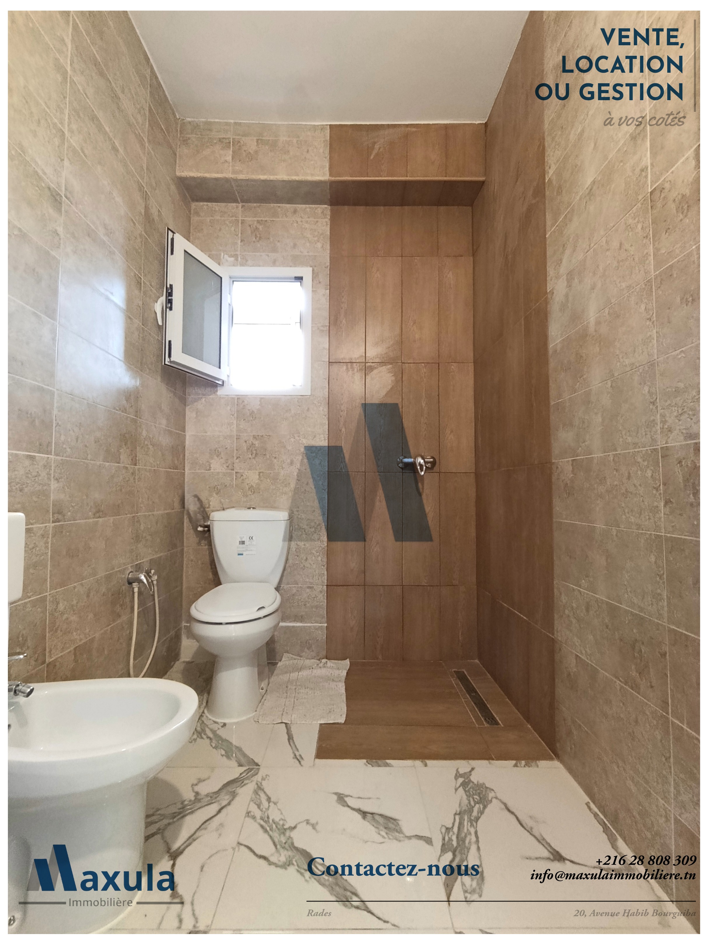 Rades&nbsp;Cite Snit&nbsp;Vente&nbsp;Appart. 3 pi�ces&nbsp;Appartement s2 a rades snit