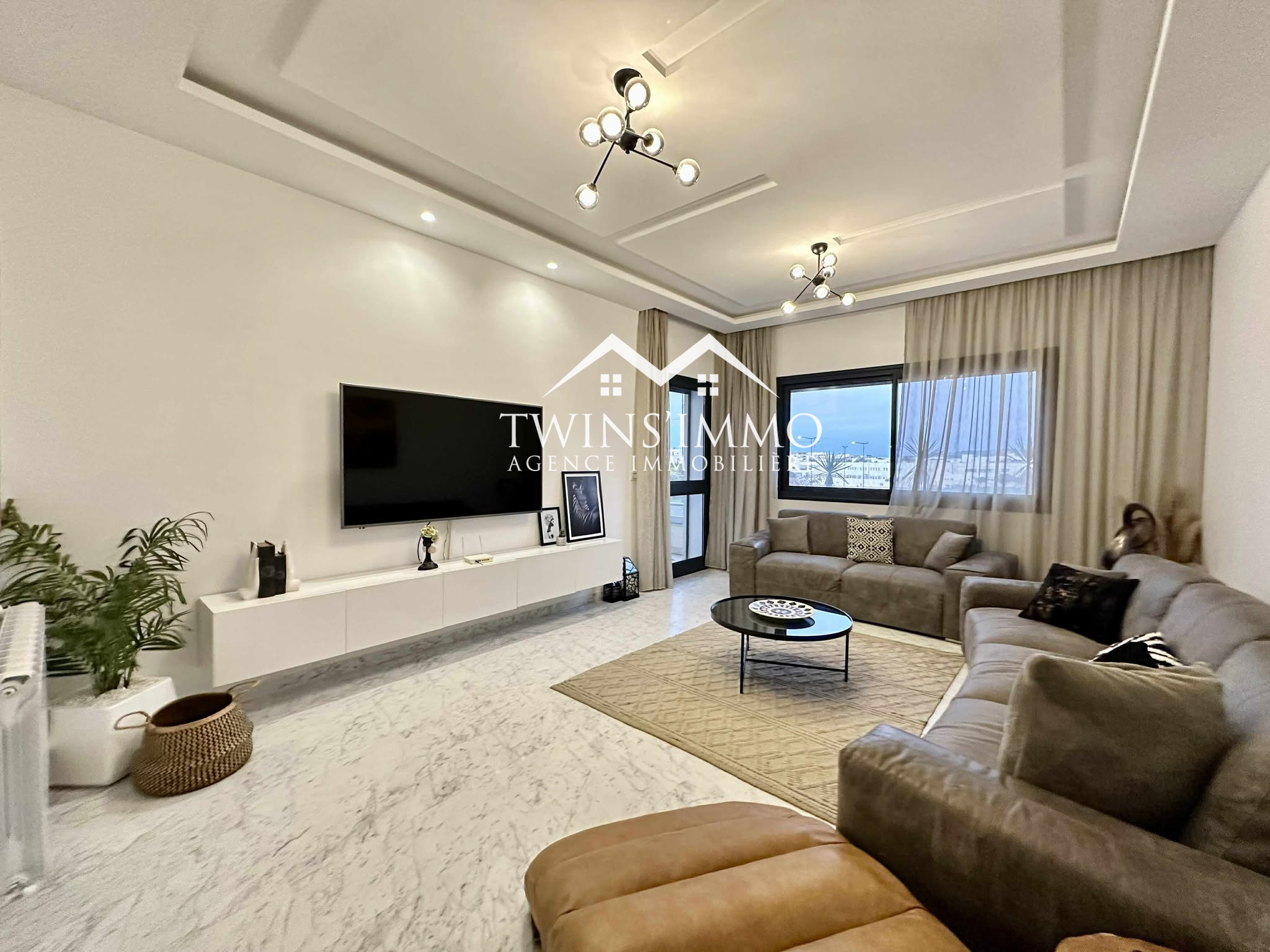 Ain Zaghouan&nbsp;Jardins de Carthage&nbsp;Location&nbsp;Appart. 3 pi�ces&nbsp;Appartement s2 meubl� aux jardins de carthage