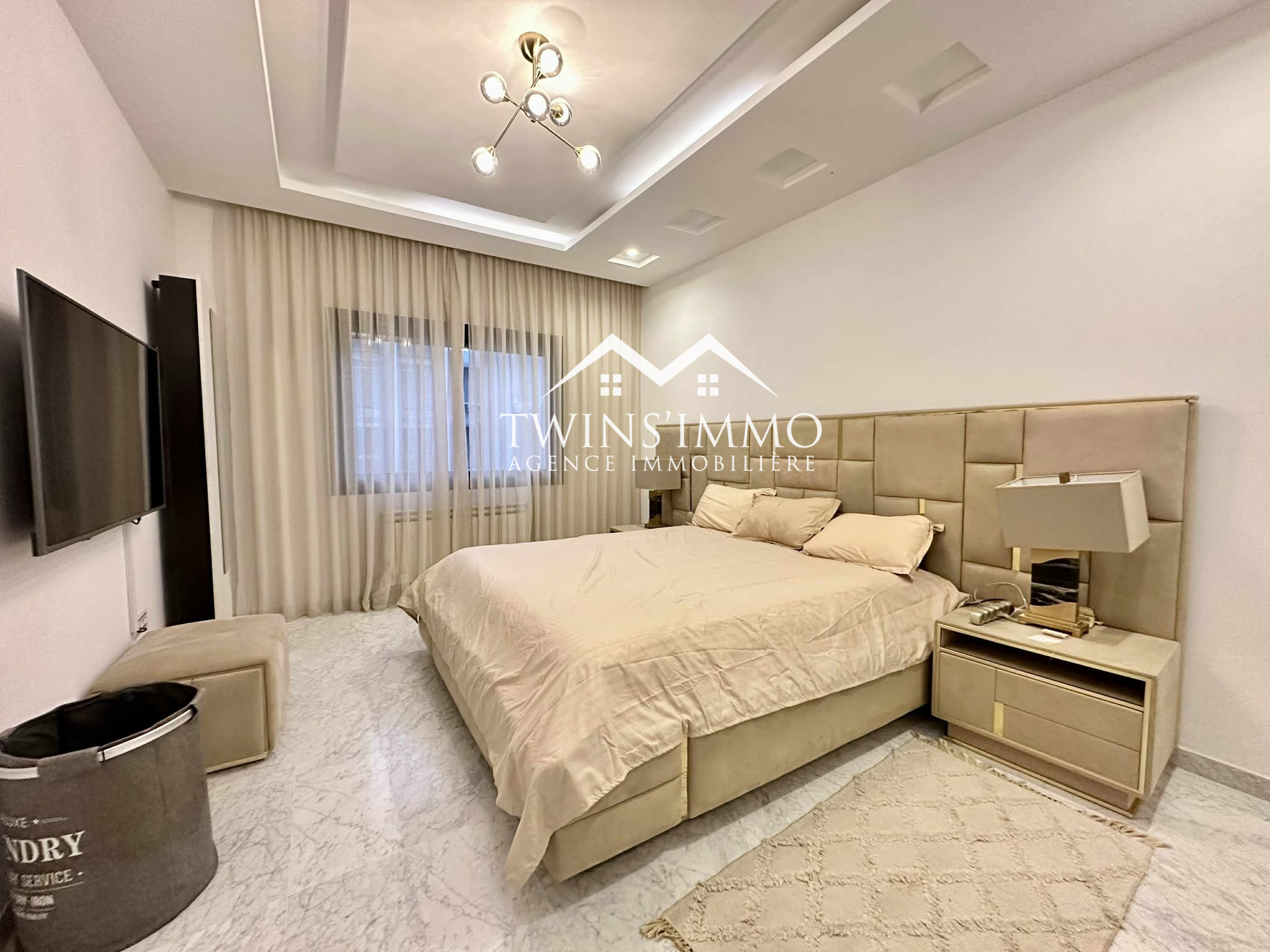 Ain Zaghouan&nbsp;Jardins de Carthage&nbsp;Location&nbsp;Appart. 3 pi�ces&nbsp;Appartement s2 meubl� aux jardins de carthage